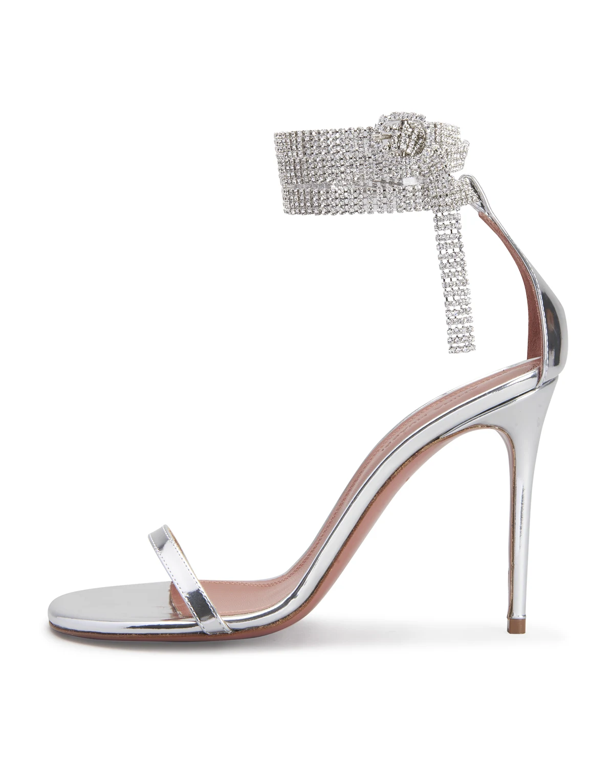 Giorgia Metallic Crystal-Cuff Sandals