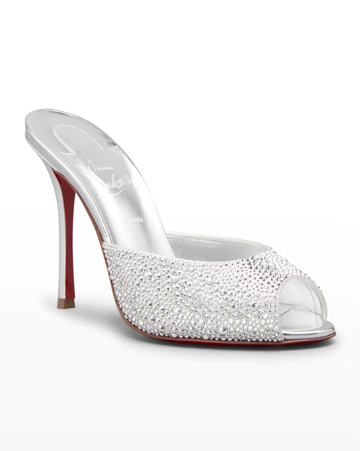 Me Dolly Strass Red Sole Slide Sandals