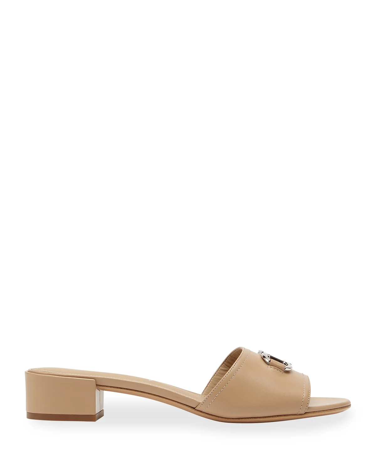 Clare 30 Leather Gancini Slide Sandals