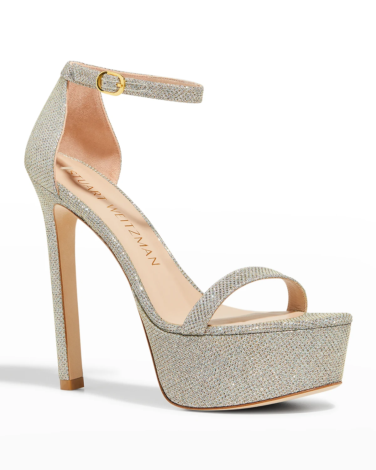 Nudist Hollywood Metallic Platform Sandals