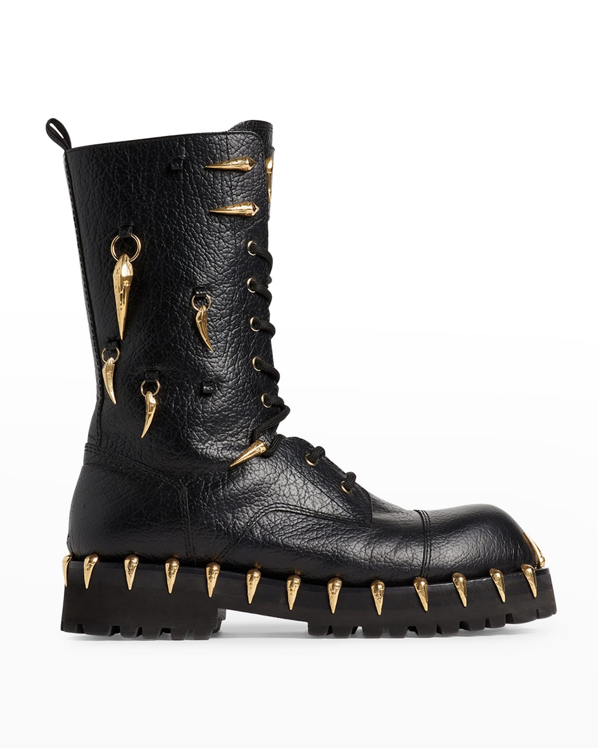 Saber Tooth Pierced Combat Boots