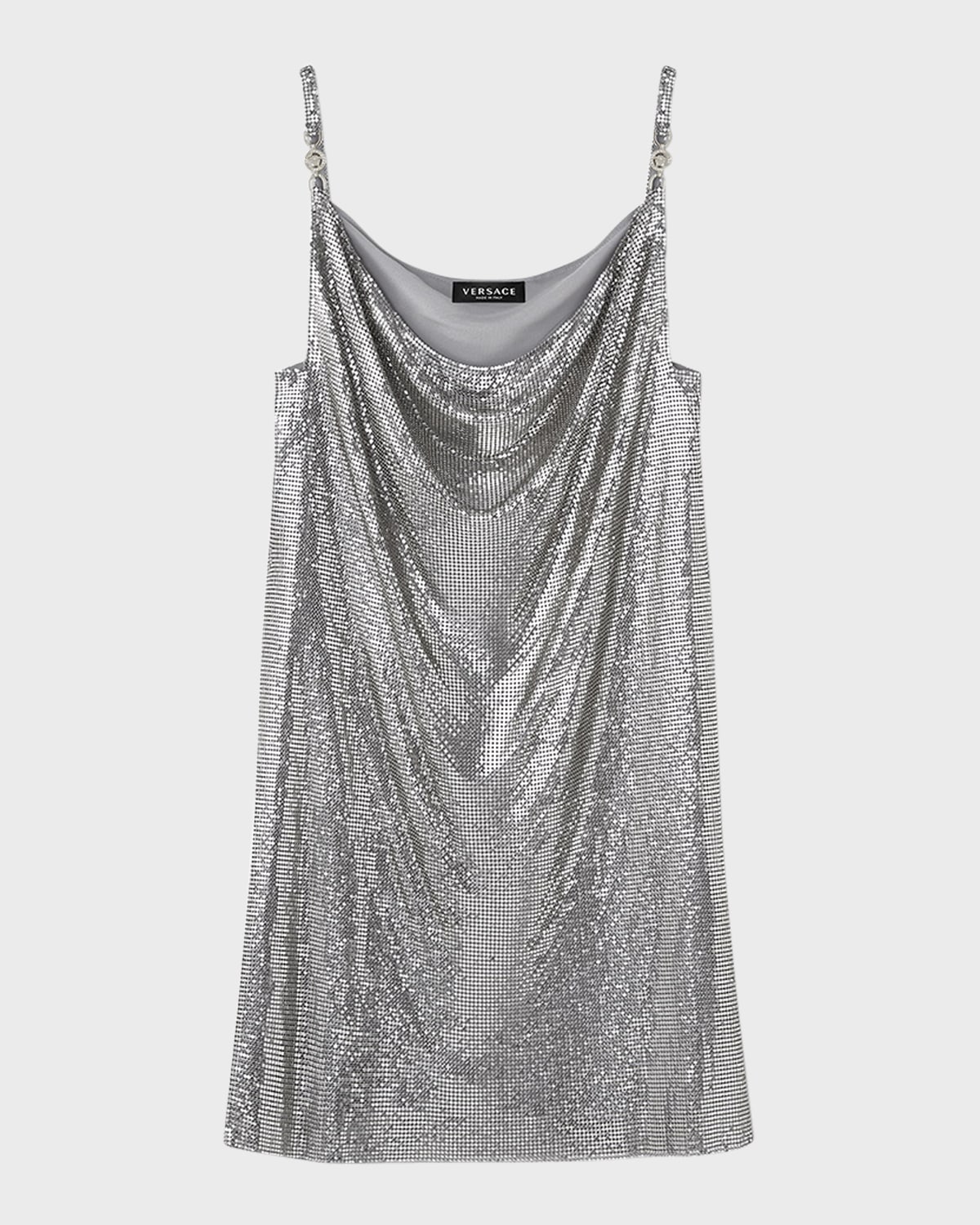 Aluminum Metal Mesh Cocktail Dress