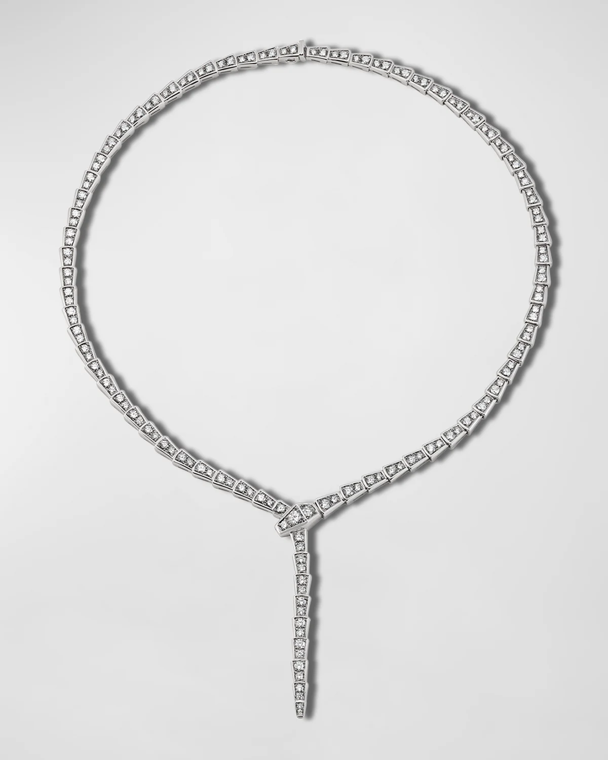 Serpenti White Gold Diamond Necklace