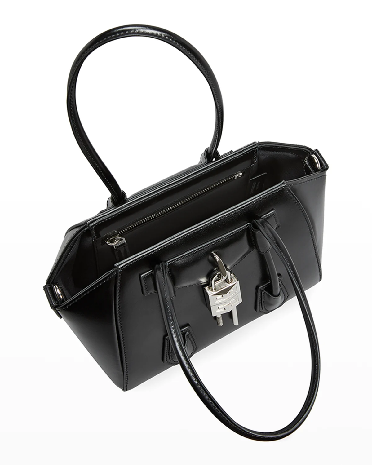 Mini Antigona Lock Bag in Box Leather