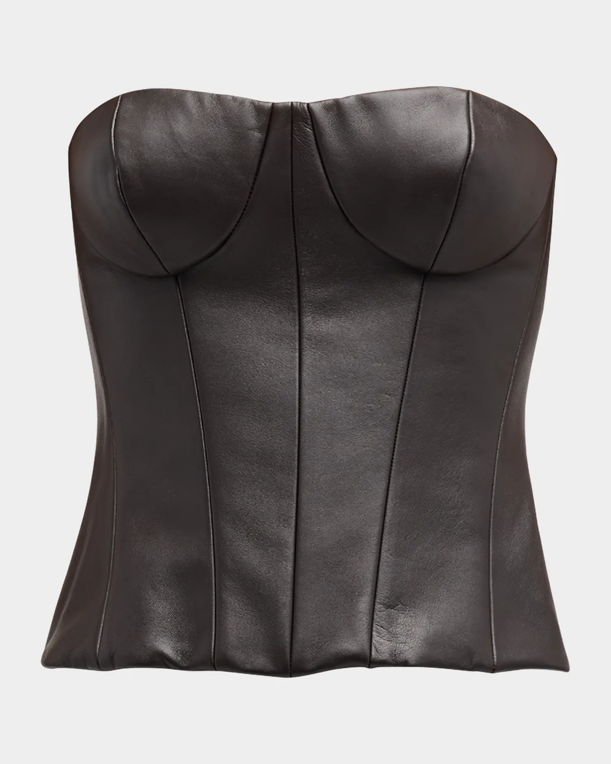 Leather Bustier Top