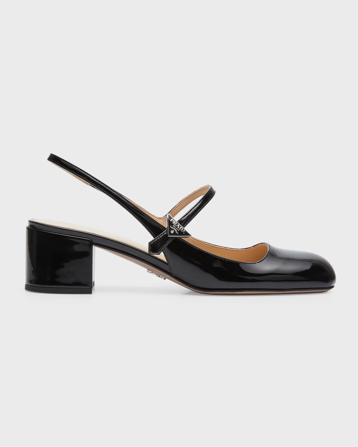 Patent Mary Jane Slingback Pumps