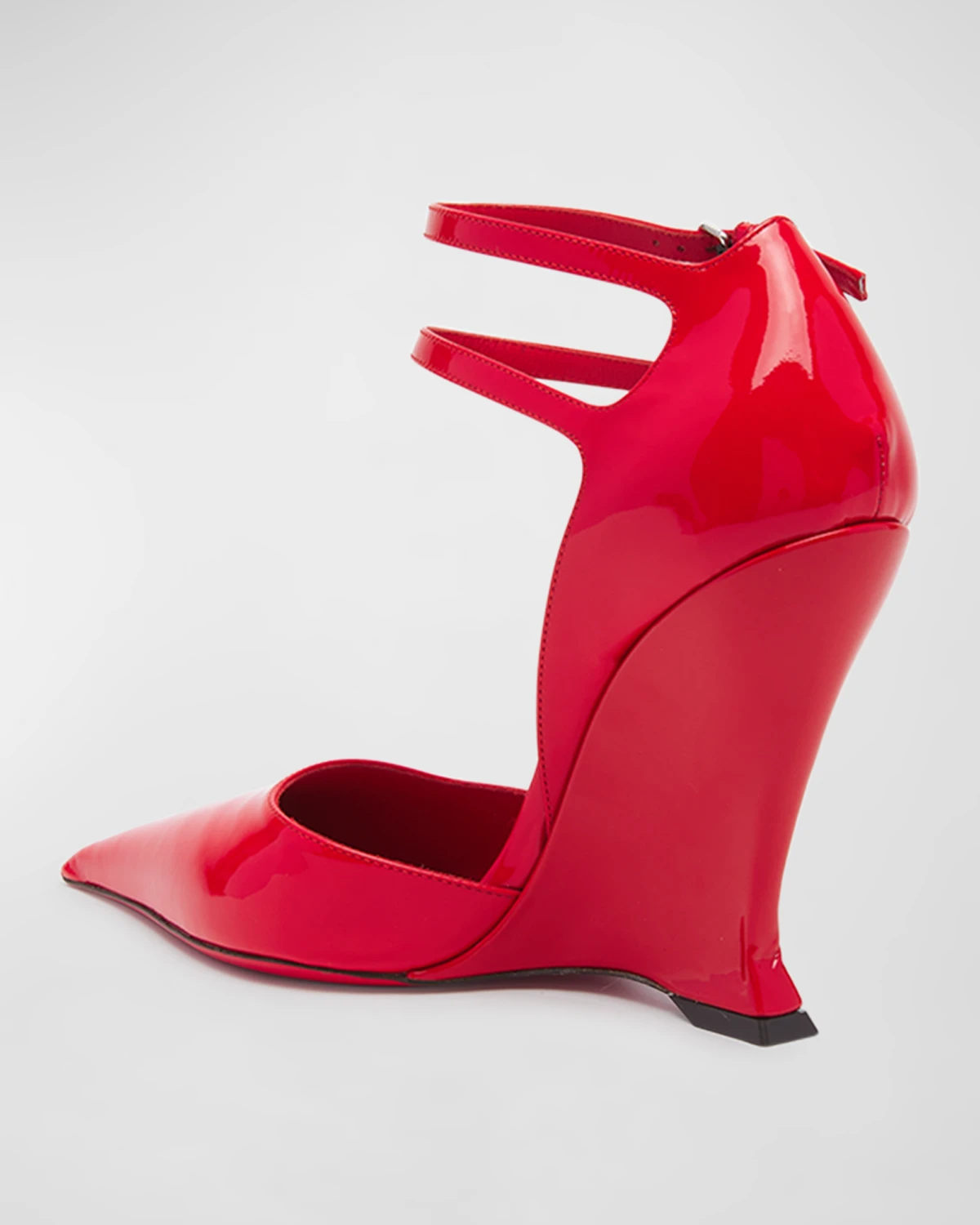 Vidya Patent Dual-Buckle Wedge Pumps