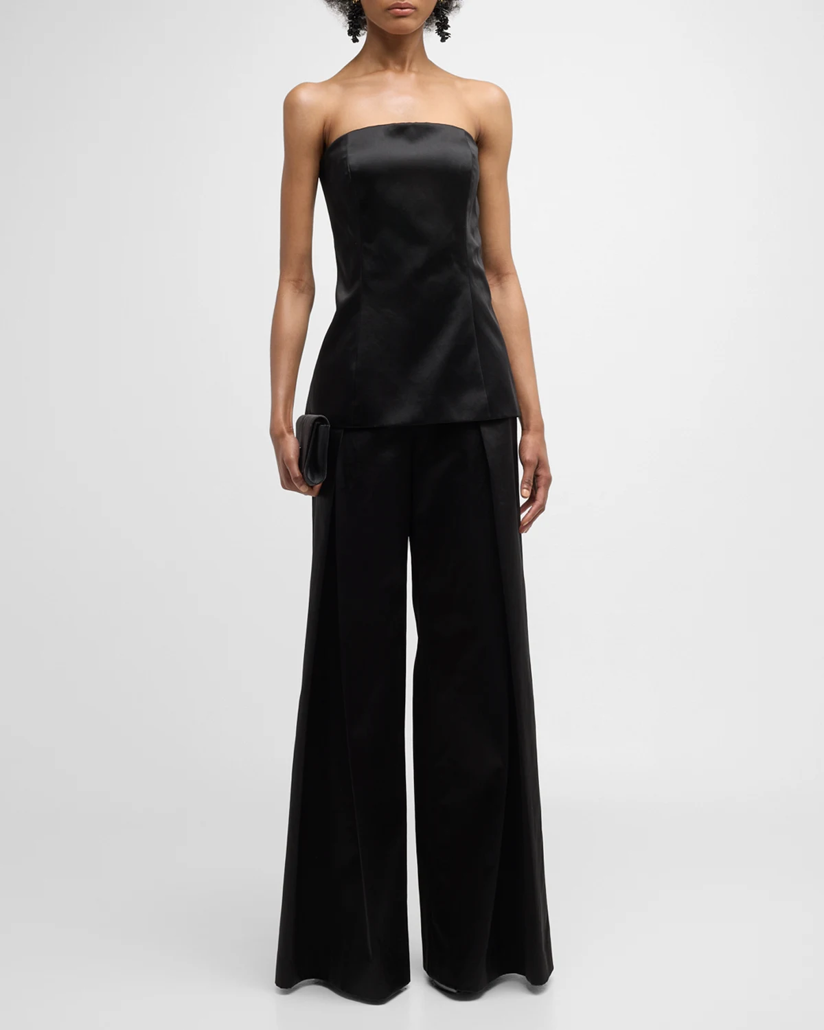 Pleated Wide-Leg Pants