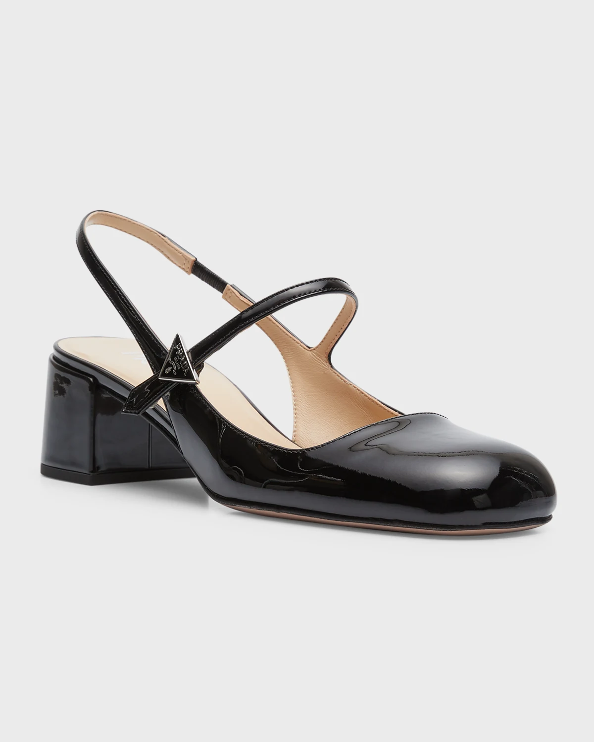 Patent Mary Jane Slingback Pumps