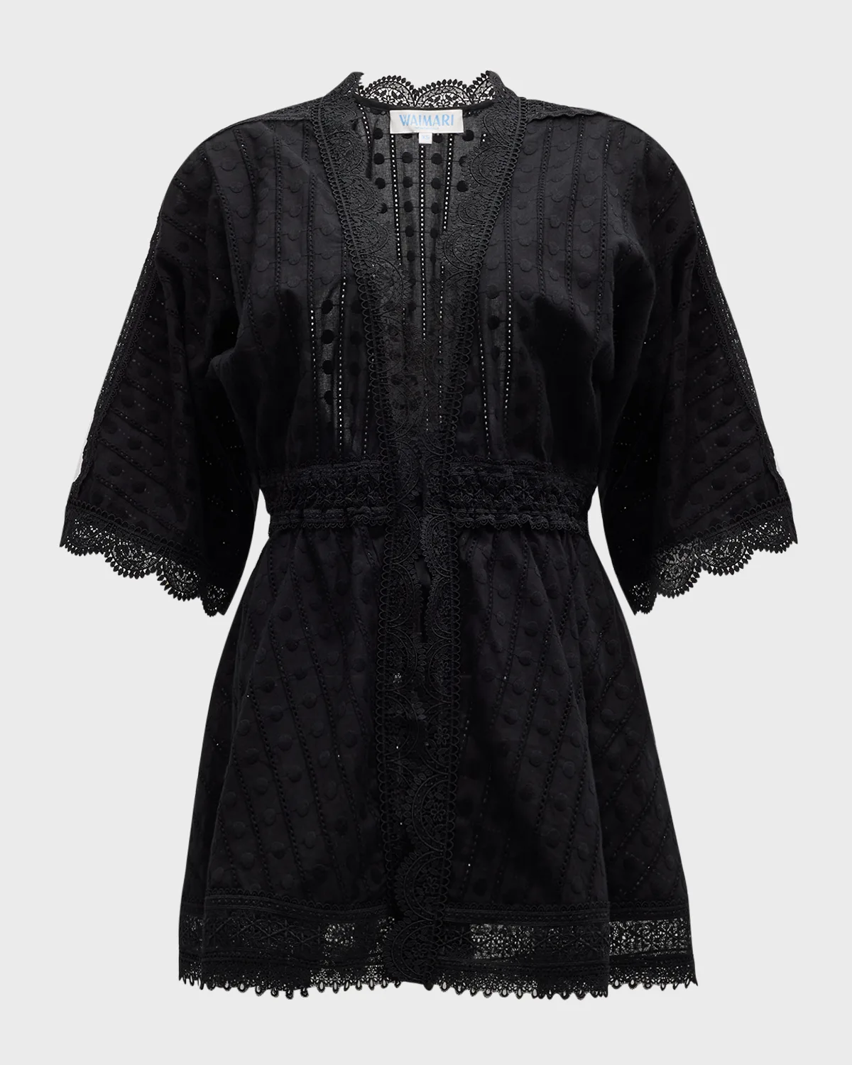 Oxana Embroidered Kimono Coverup 