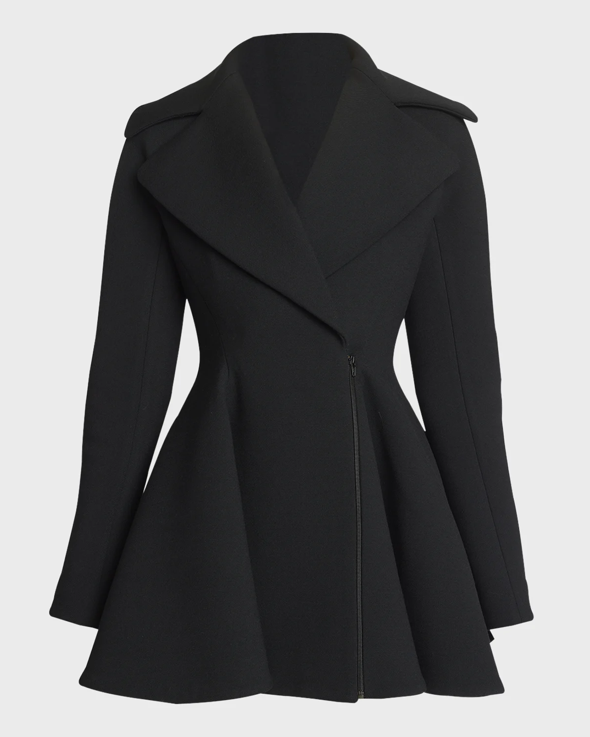 Flared Wool Princess Coat