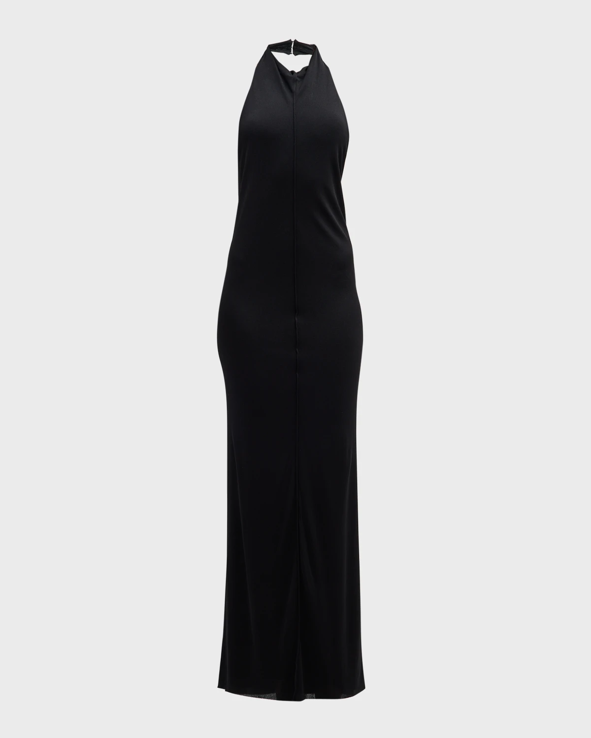 Brynlee Open-Back Halter Maxi Dress