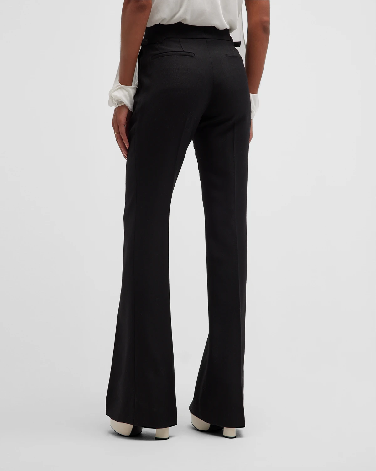 Tailored Flare Twill Pants