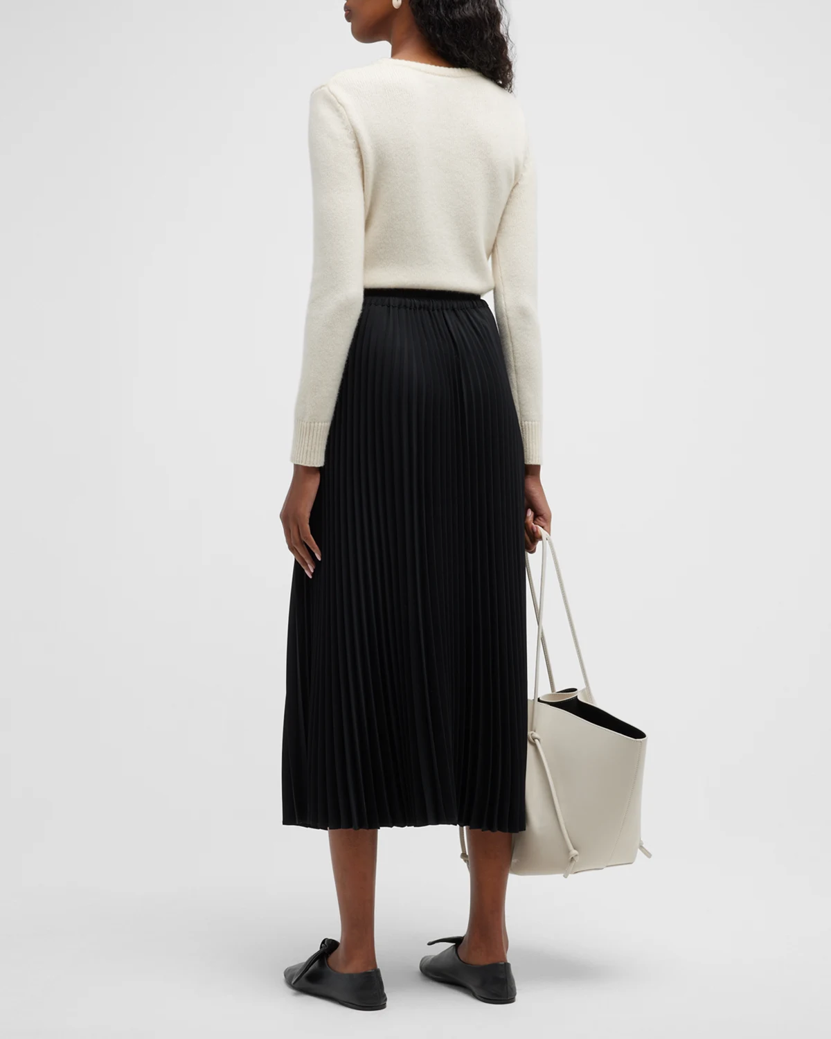 Pleated Midi Skirt