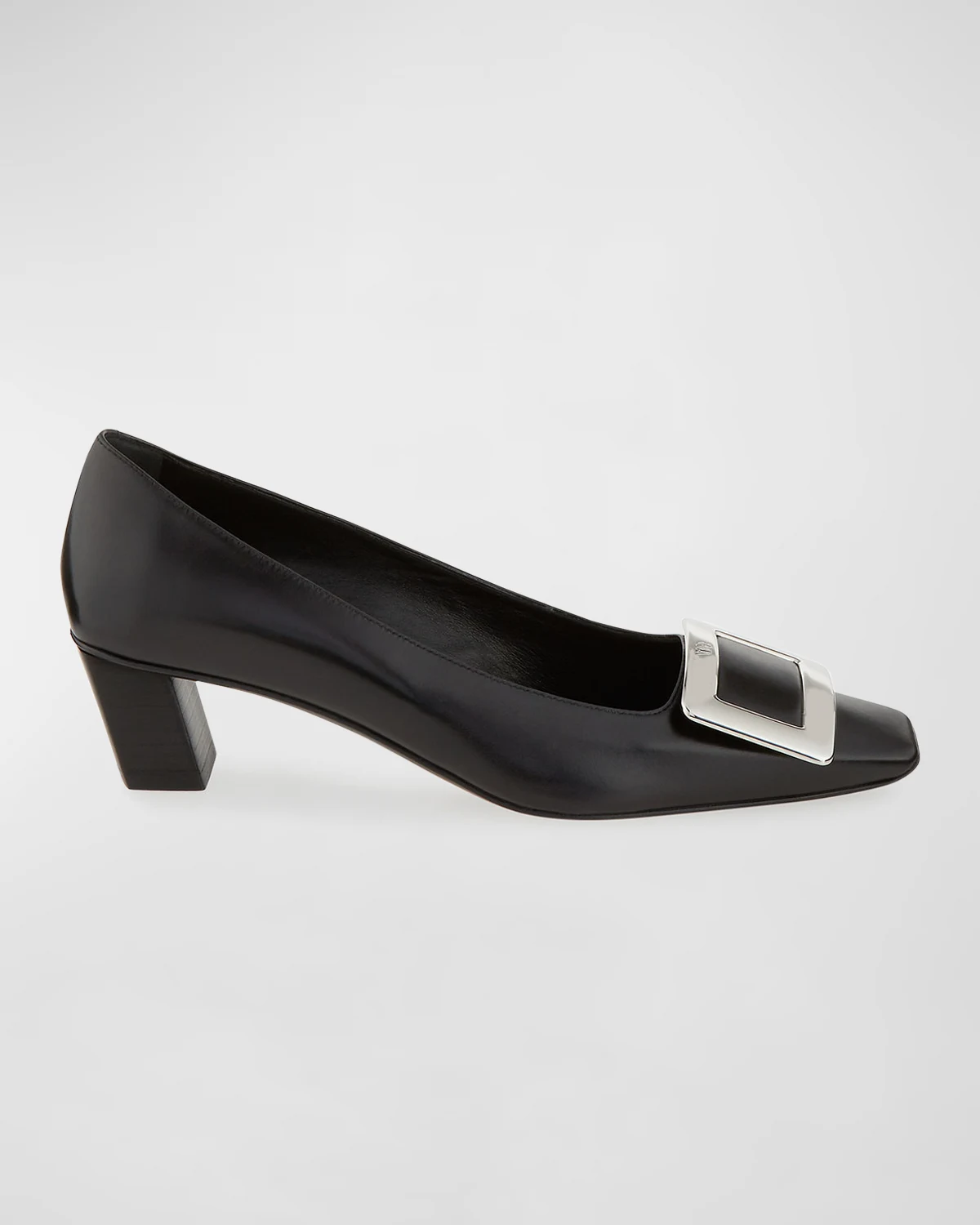 Decollete Belle Vivier Leather Ballerina Pumps