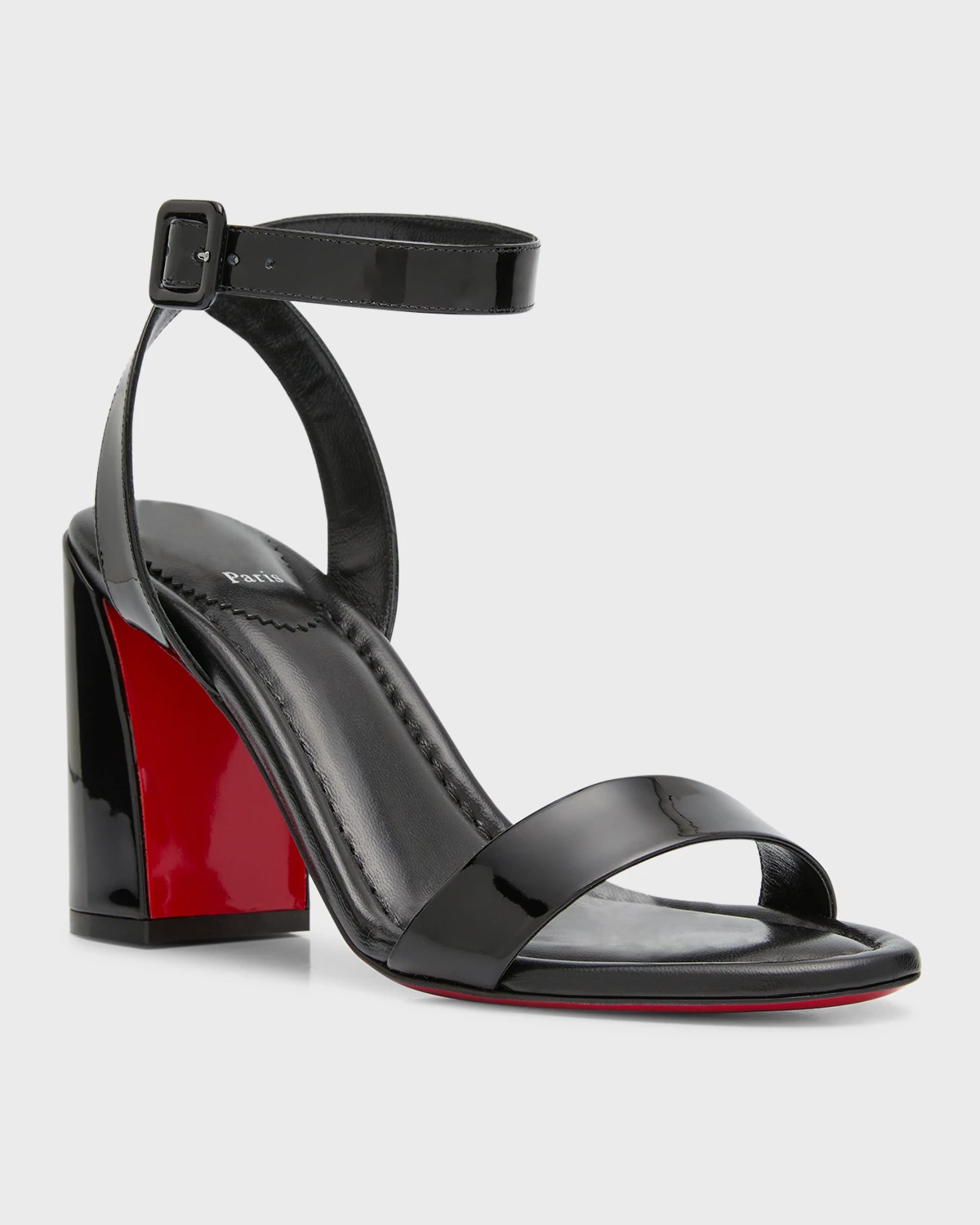 Miss Sabina Red Sole Ankle-Strap Sandals