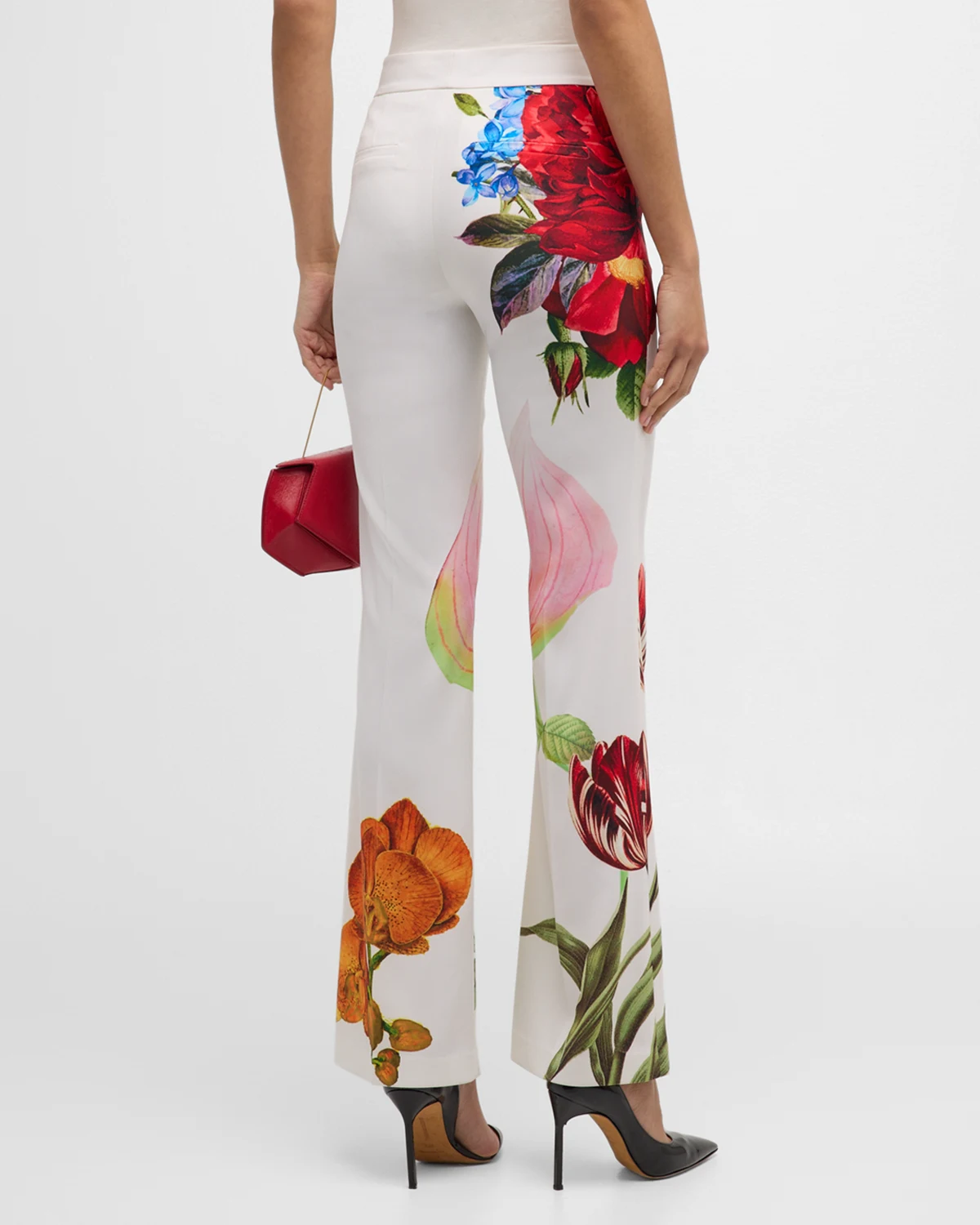 Livi Floral Le Parisien Mid-Rise Bootcut Trousers 