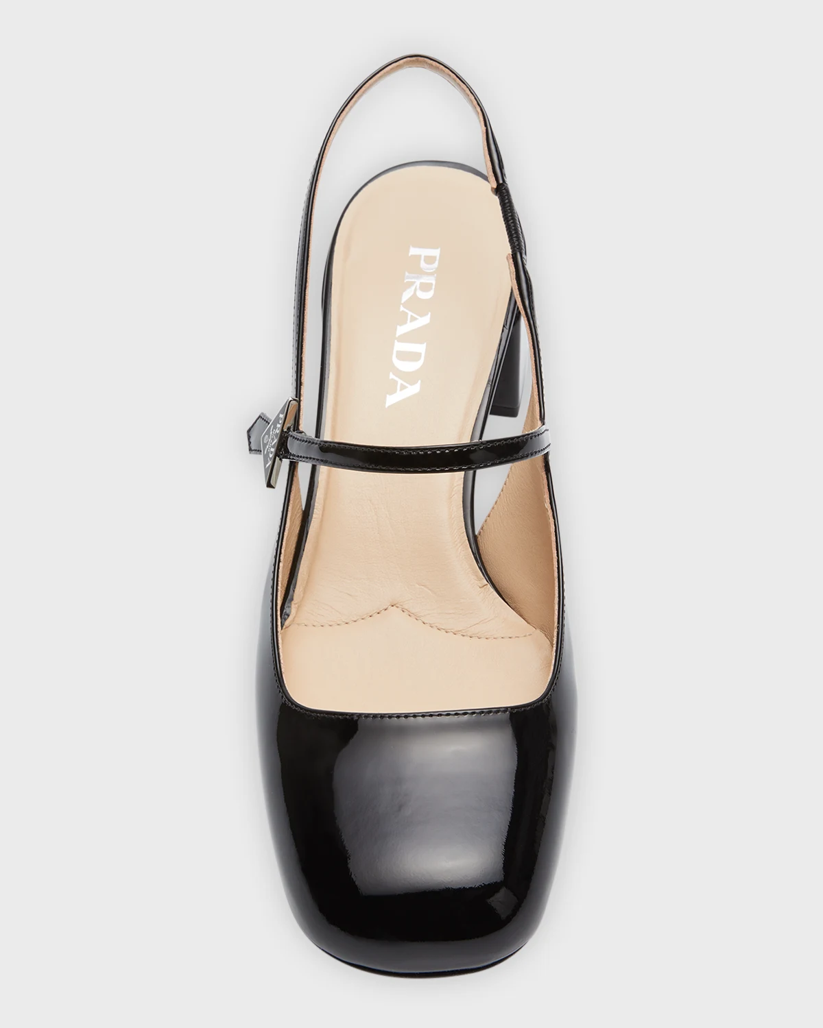 Patent Mary Jane Slingback Pumps