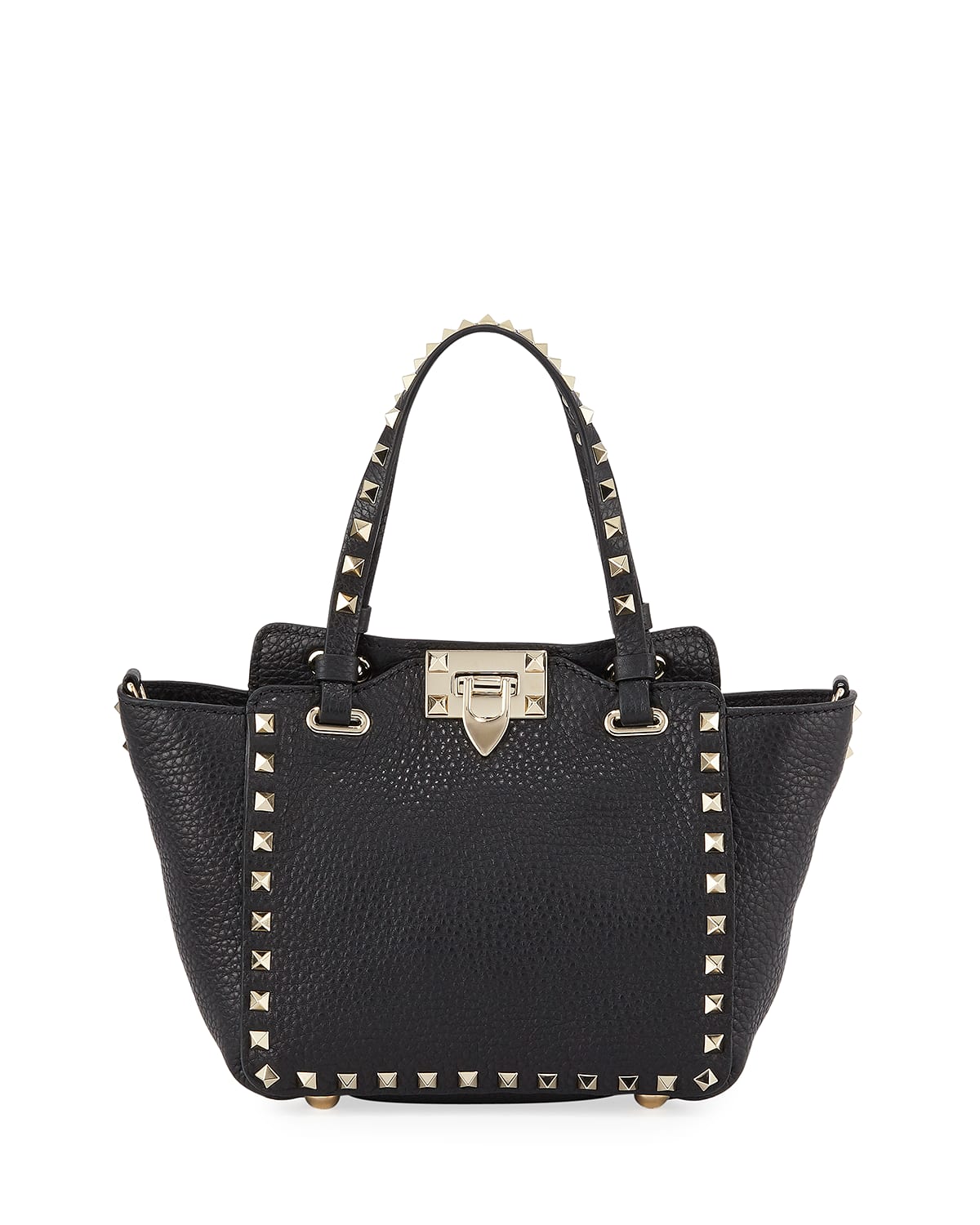 Rockstud Mini Vitello Leather Tote Bag