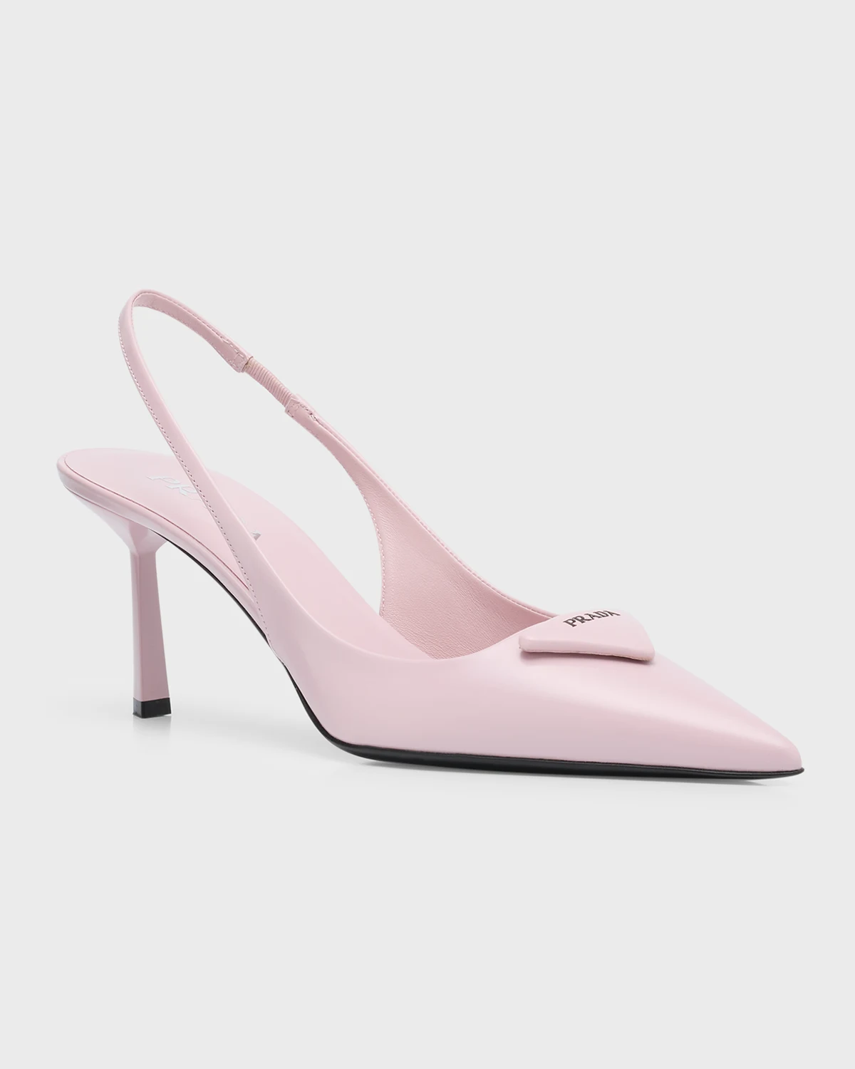 Patent Padded Triangle Slingback Pumps