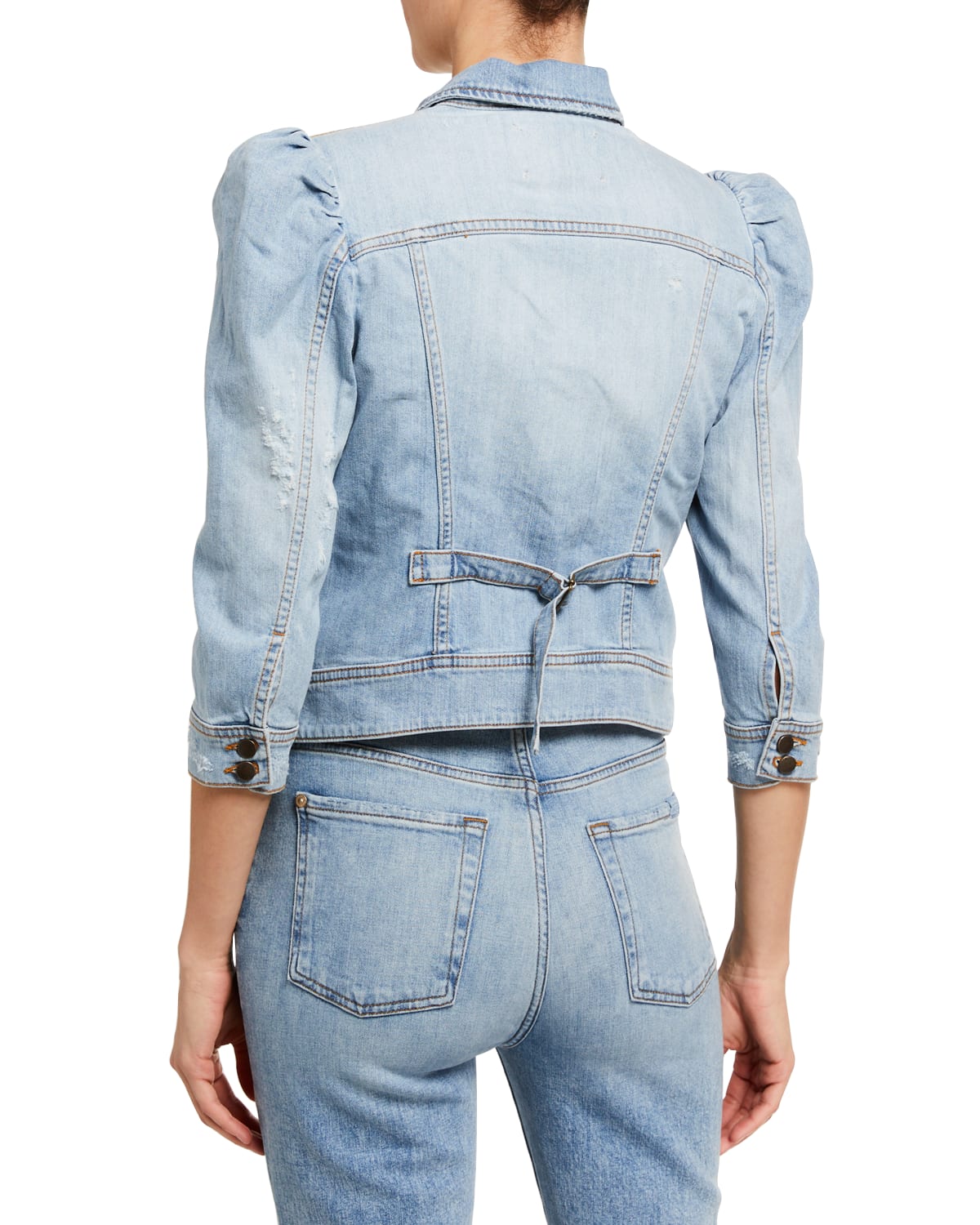 Ada Puff-Sleeve Denim Jacket