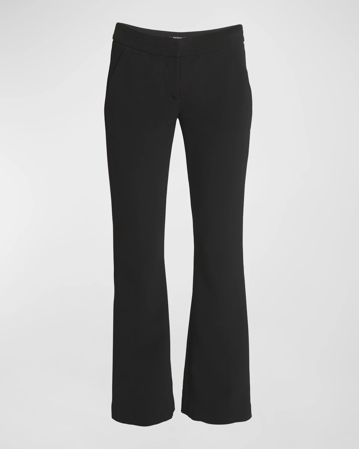 Mid-Rise Bootcut-Leg Crepe Pants