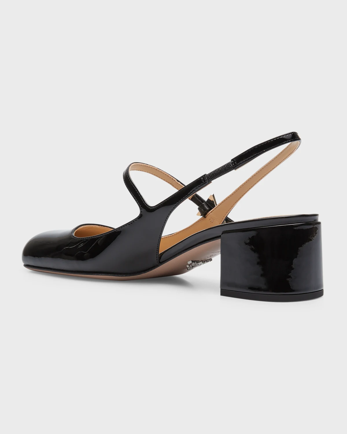 Patent Mary Jane Slingback Pumps