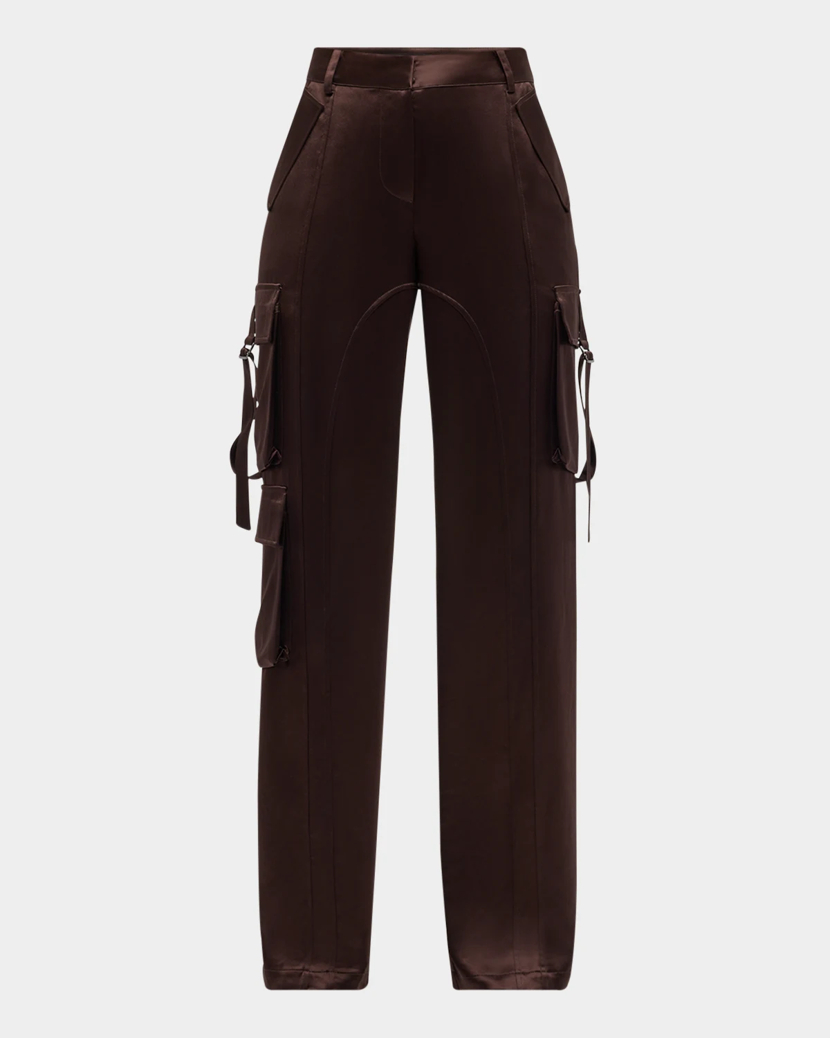 André Satin Cargo Pants