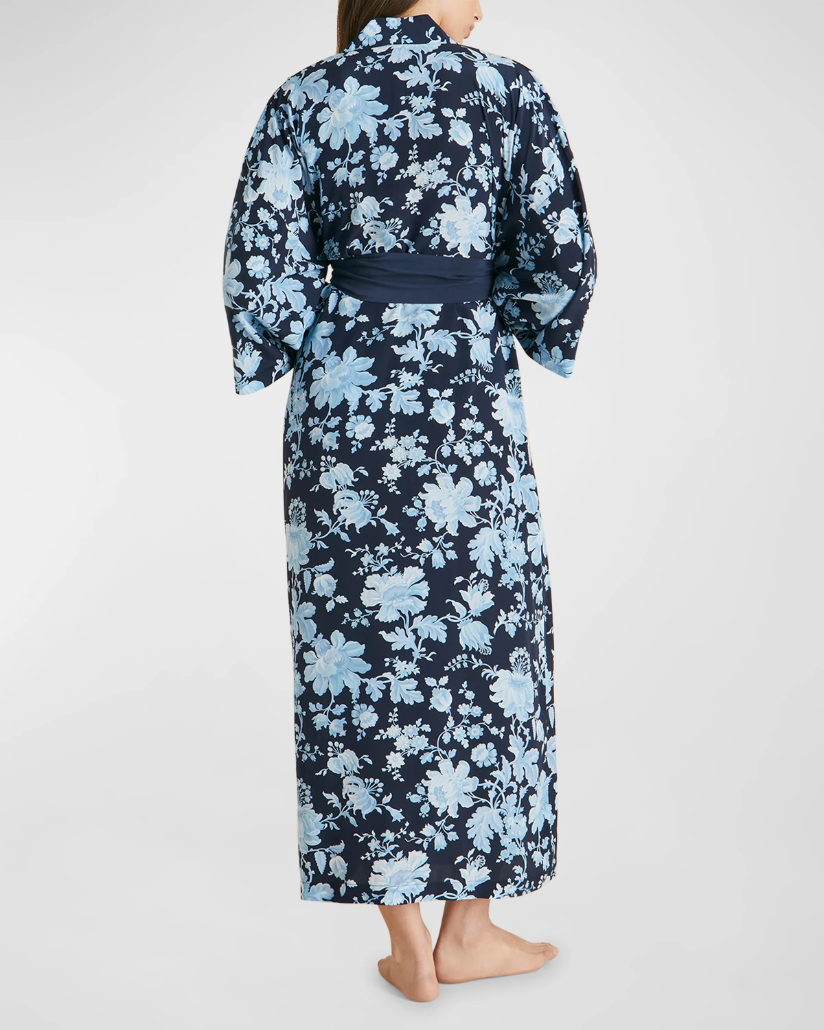 Queenie Floral-Print Silk Crepe De Chine Robe