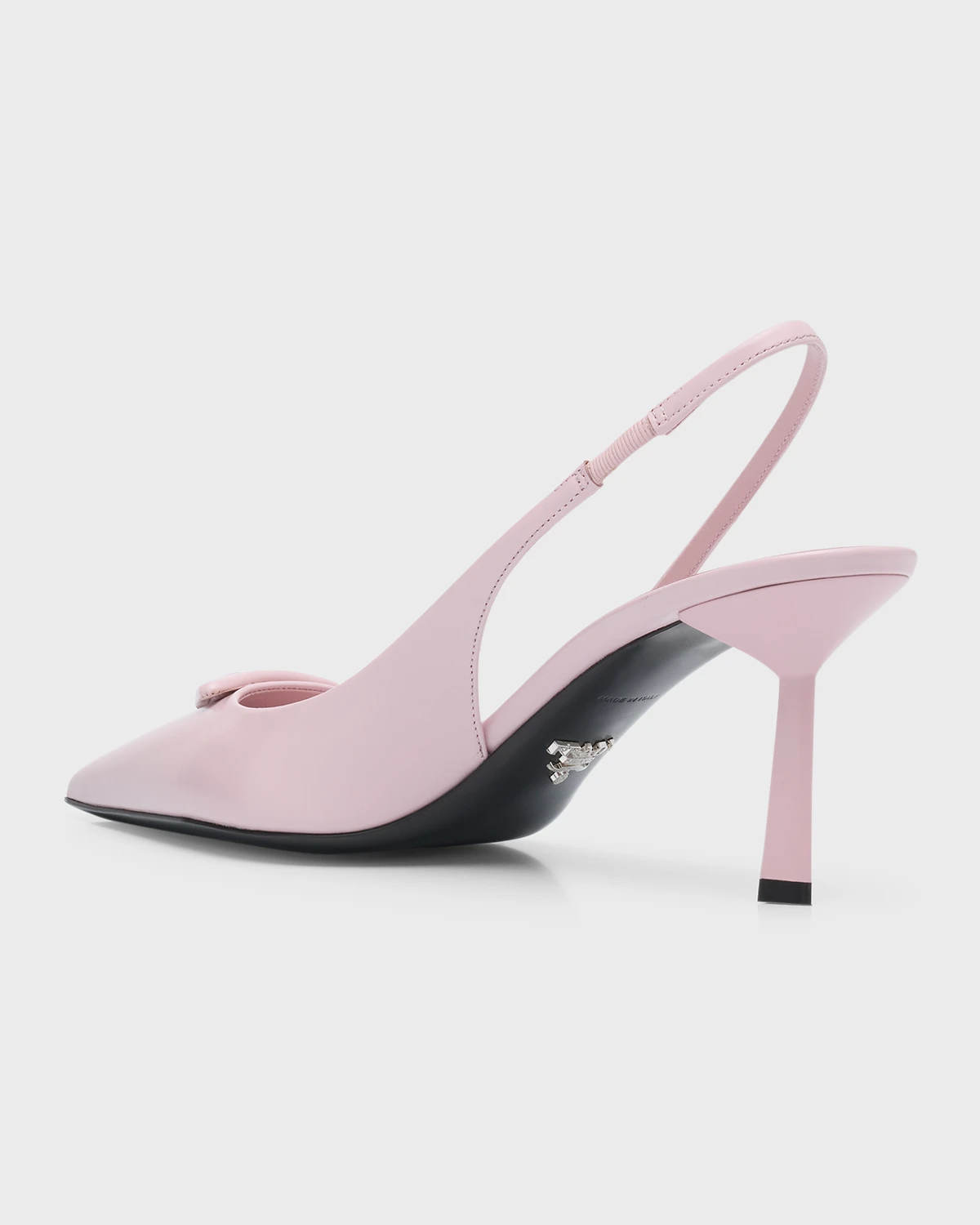 Patent Padded Triangle Slingback Pumps