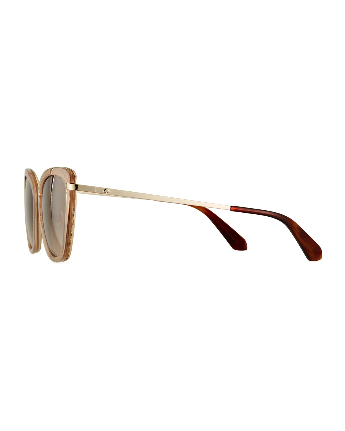 thelma cutout stainless steel cat-eye sunglasses