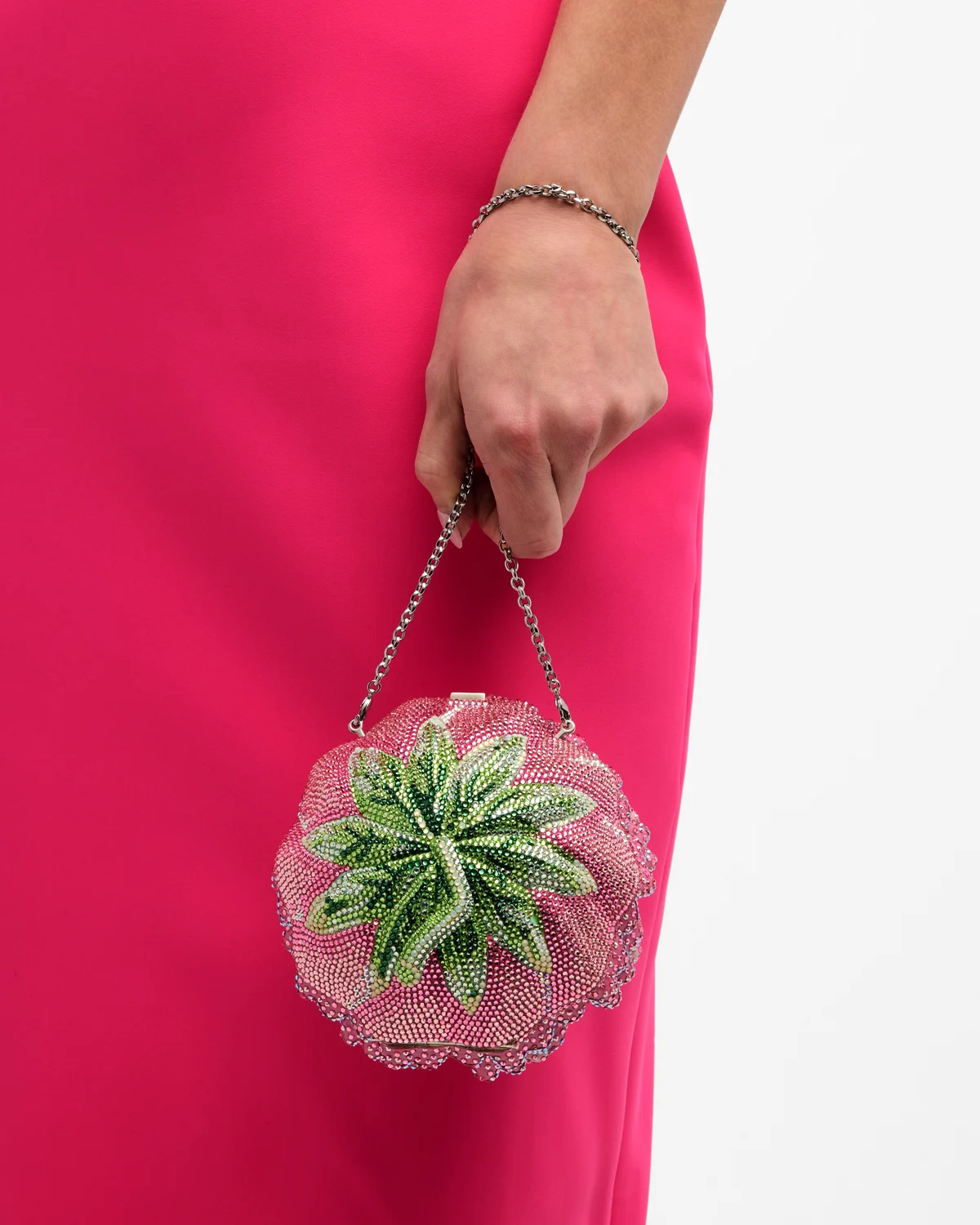 Peony Crystal Clutch Bag