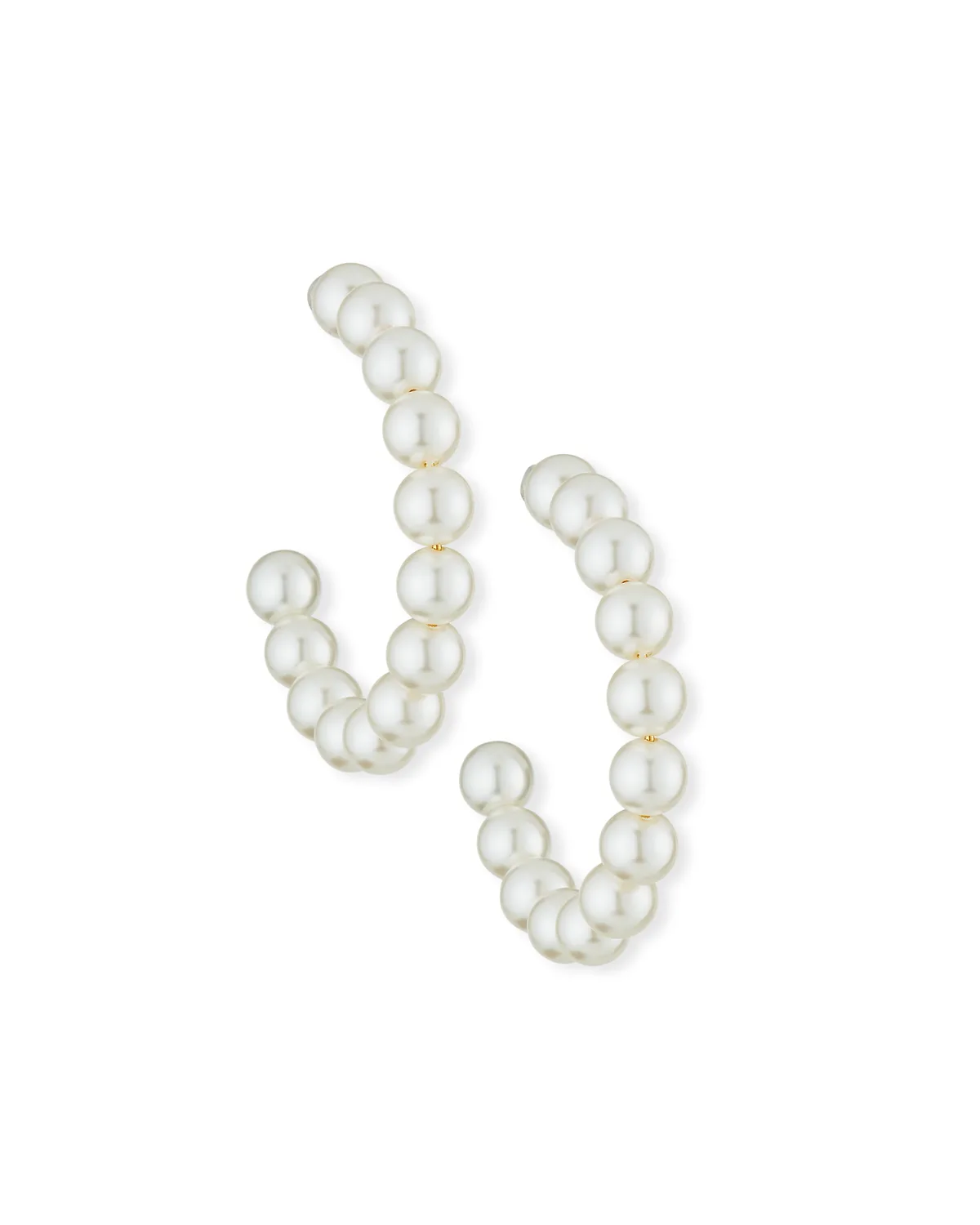 Stardust Pearly Hoop Earrings