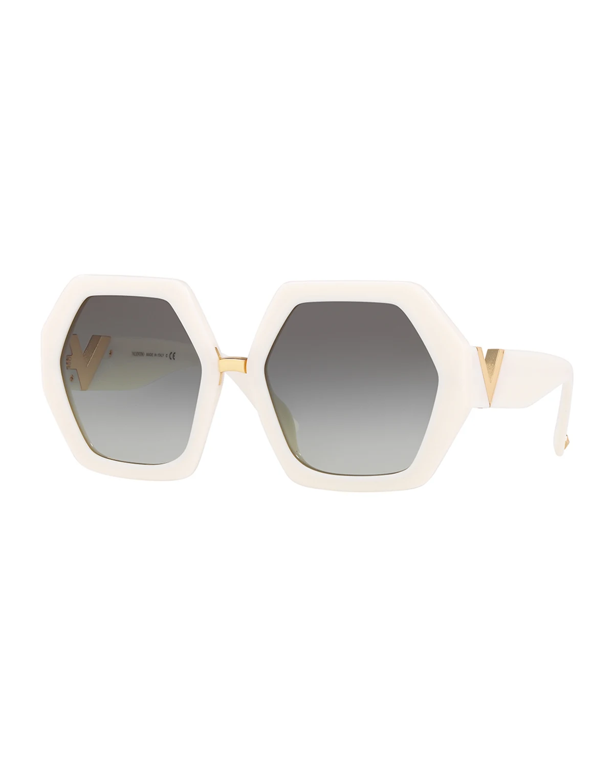 Octagonal Acetate V-Inset Sunglasses