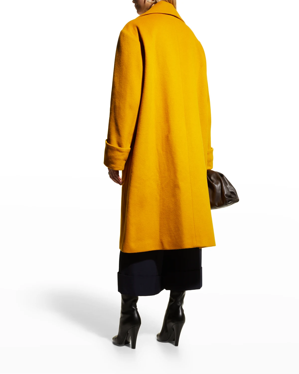 Wool-Cashmere Long Swing Coat