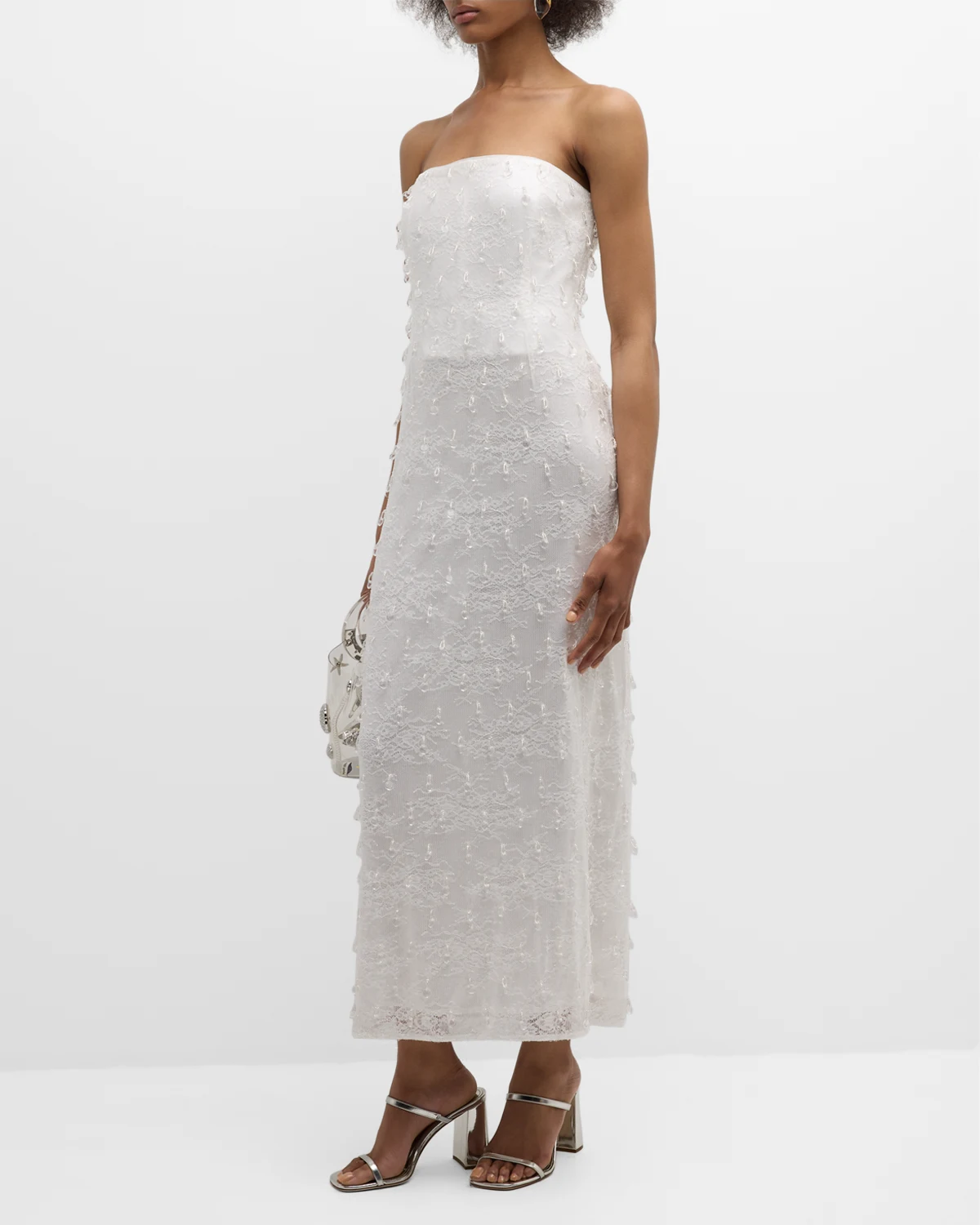 Preston Crystal-Embellished Lace Maxi Dress