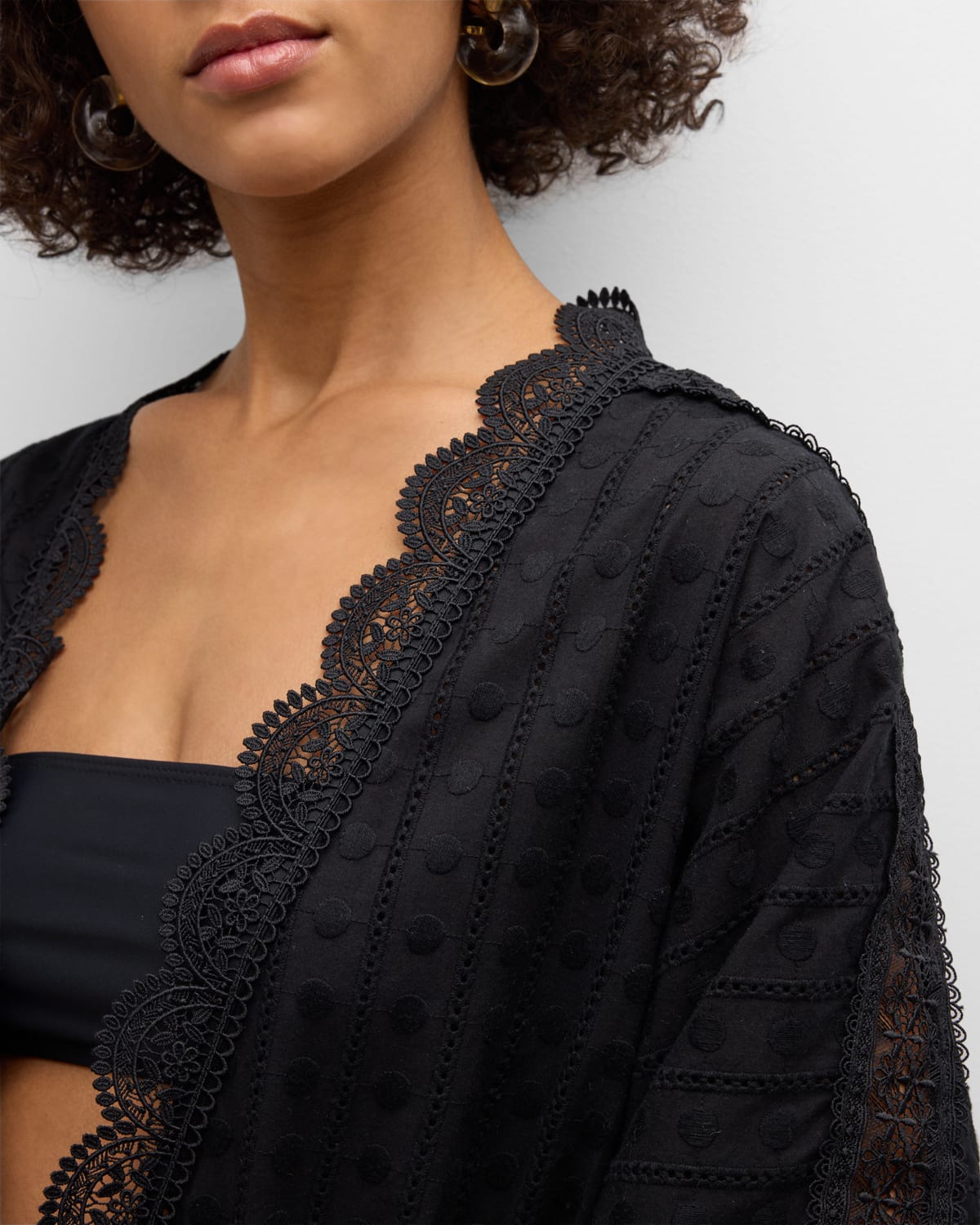 Oxana Embroidered Kimono Coverup 