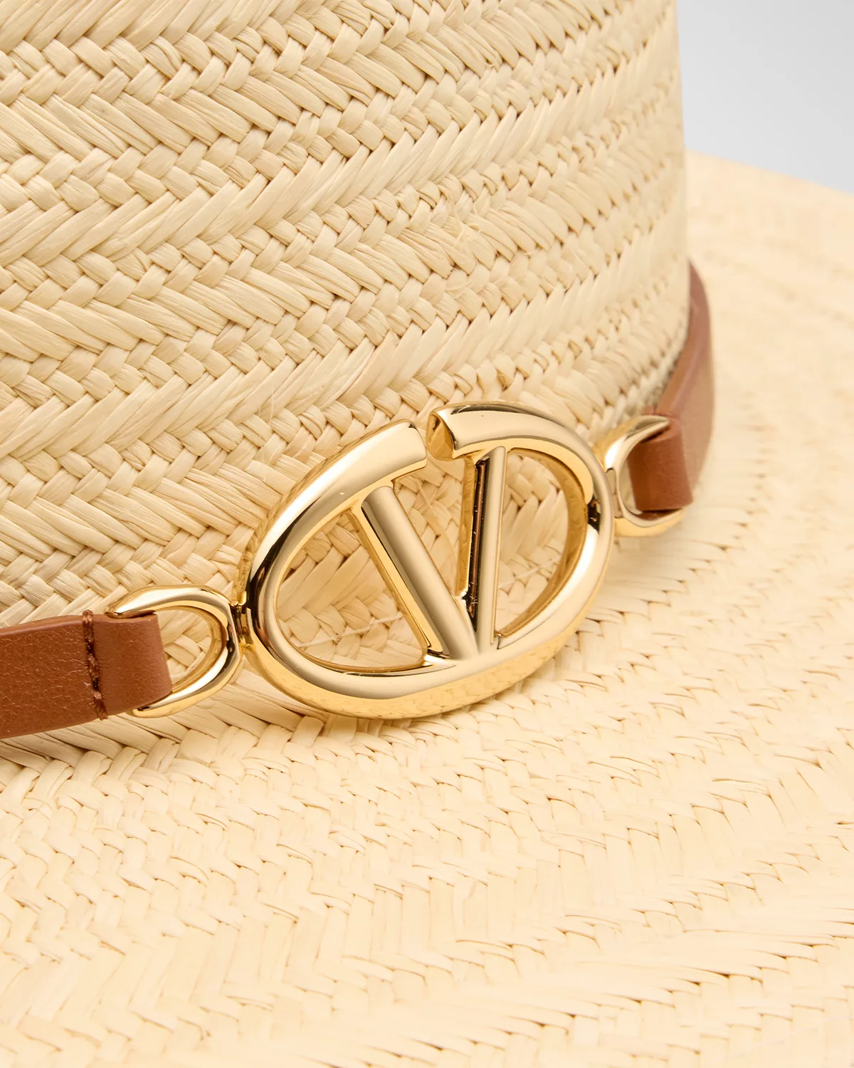 V-Logo Moon Straw Fedora 