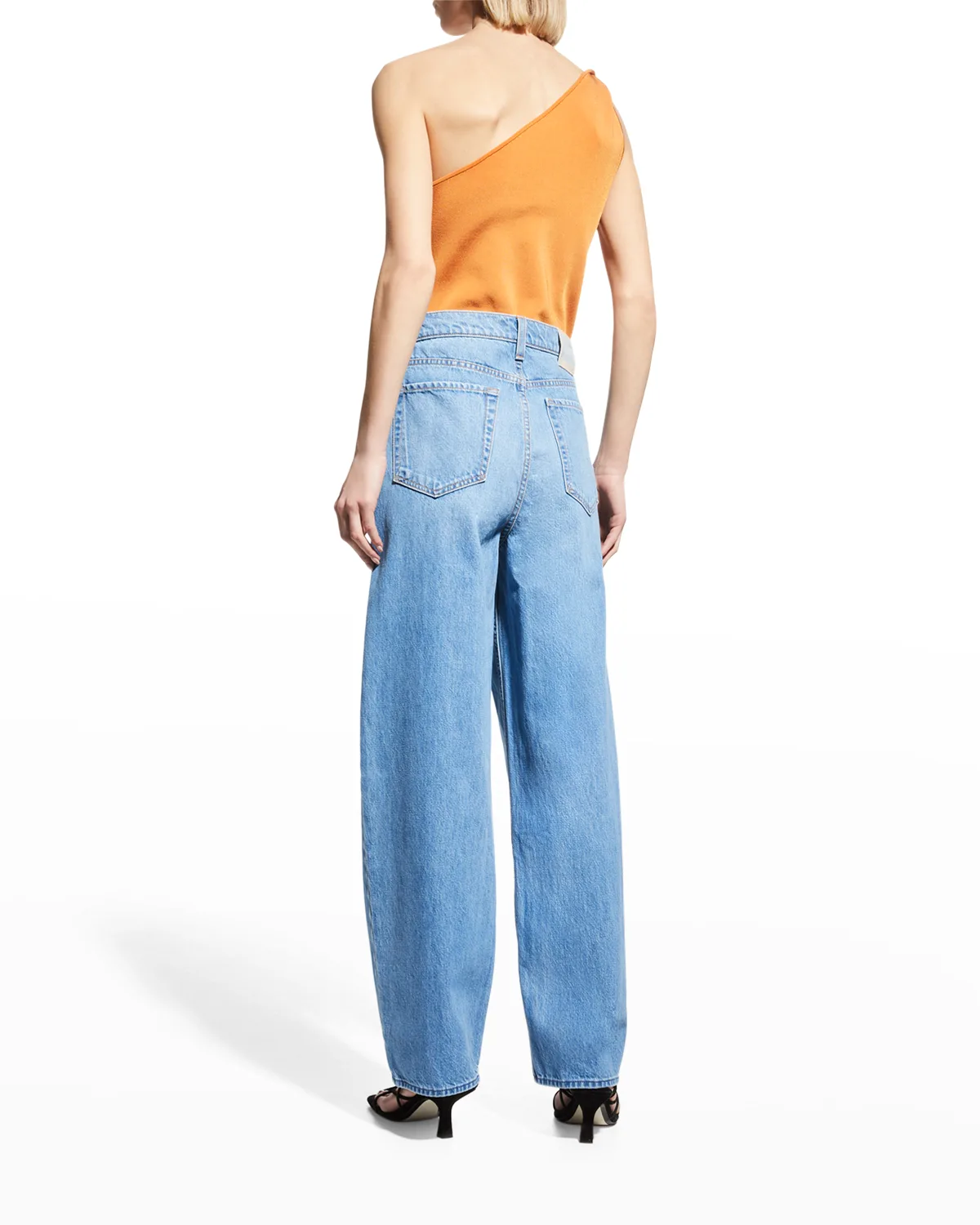 The Pleated Fun Dip Puddle Wide-Leg Jeans 