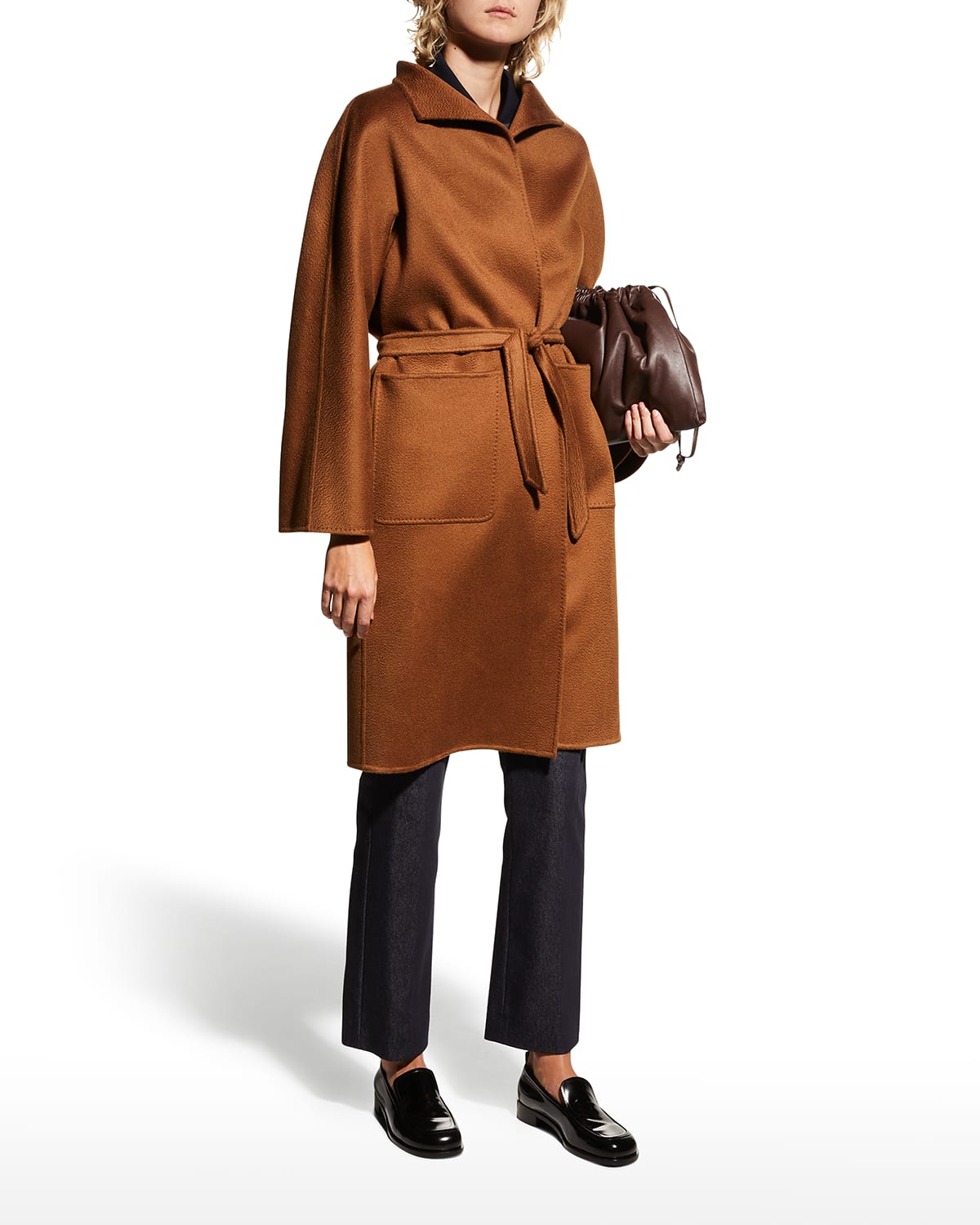 Lilia Belted Cashmere Coat