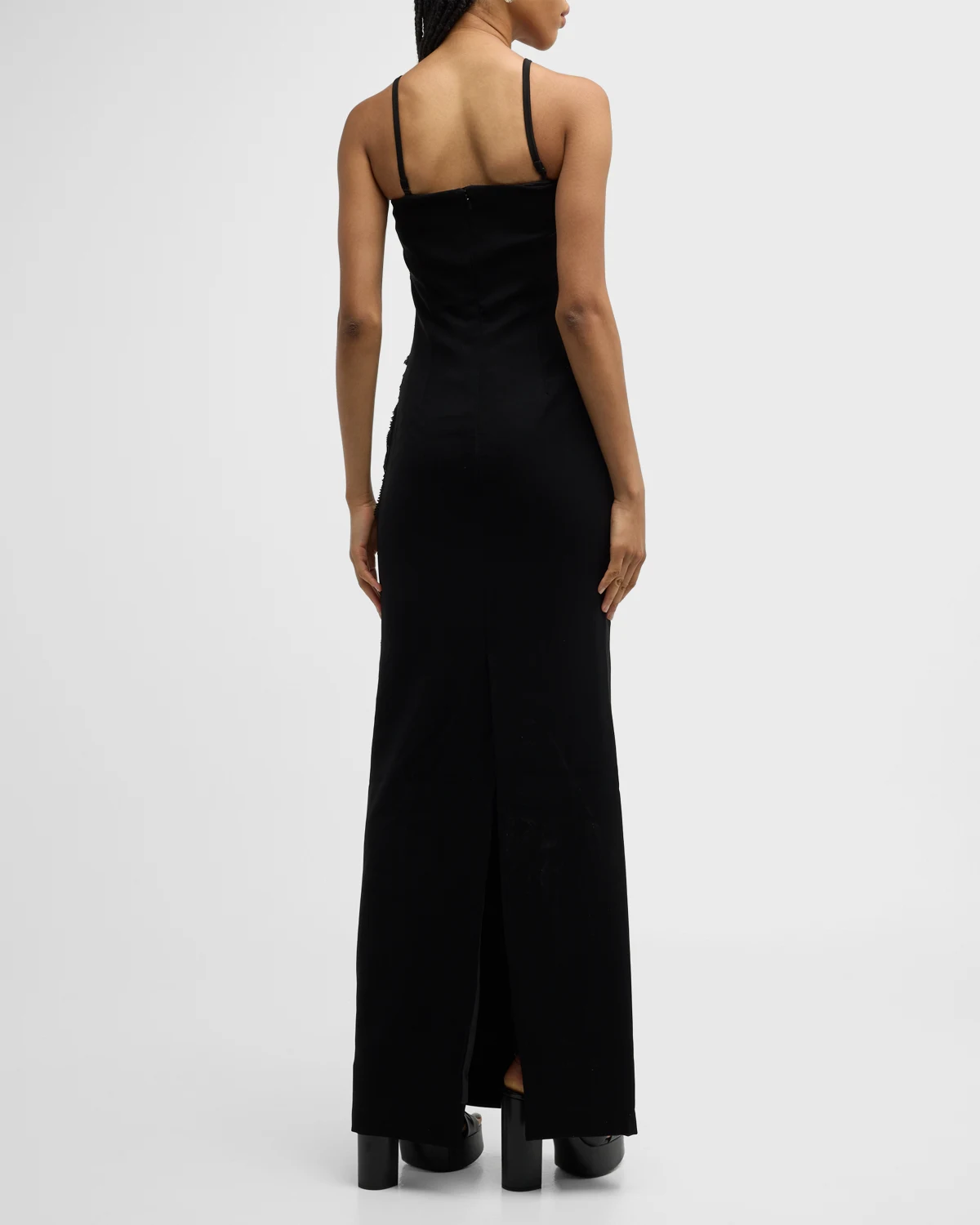 Crystal Strapless Column Gown