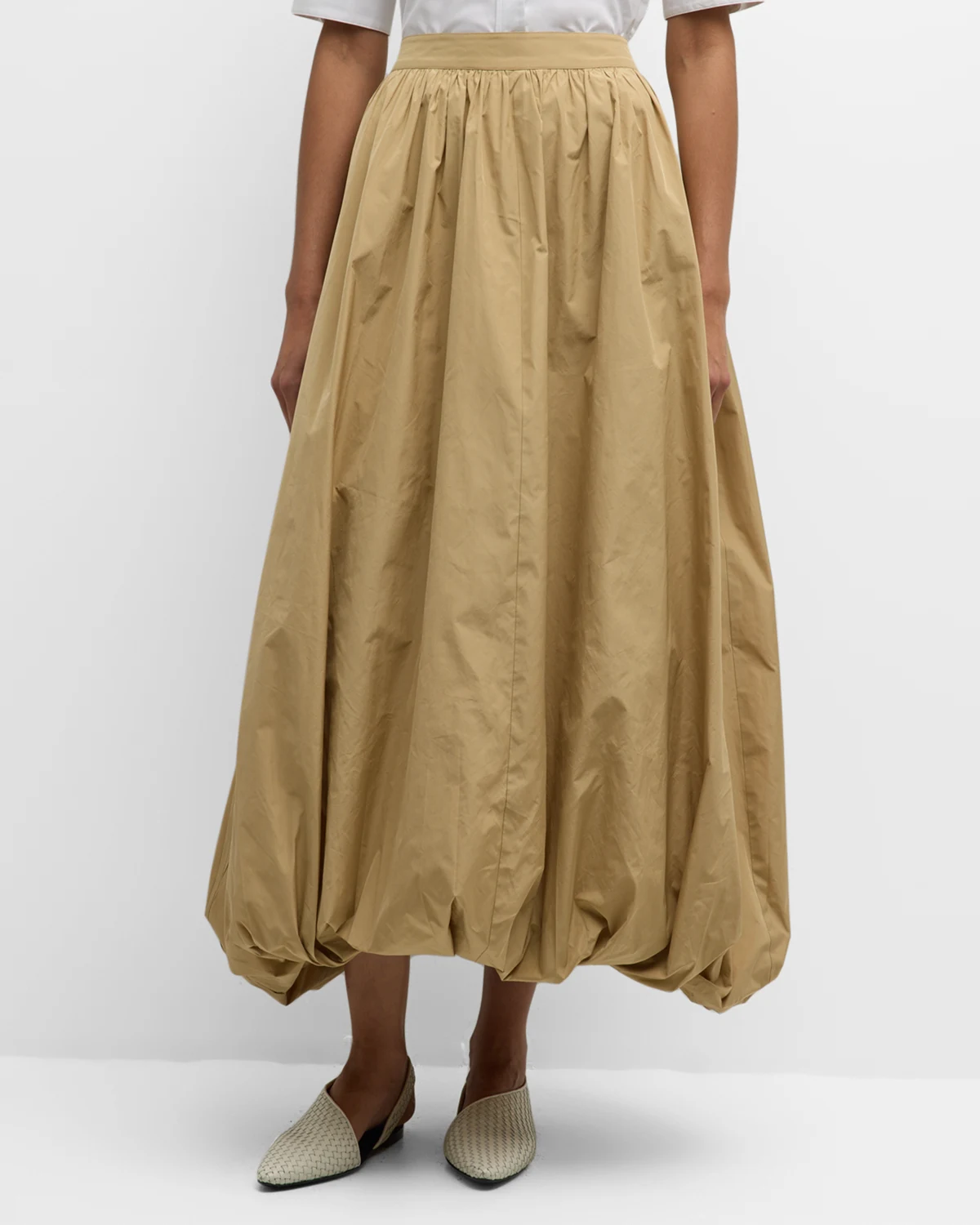 High-Waist Maxi Bubble Skirt