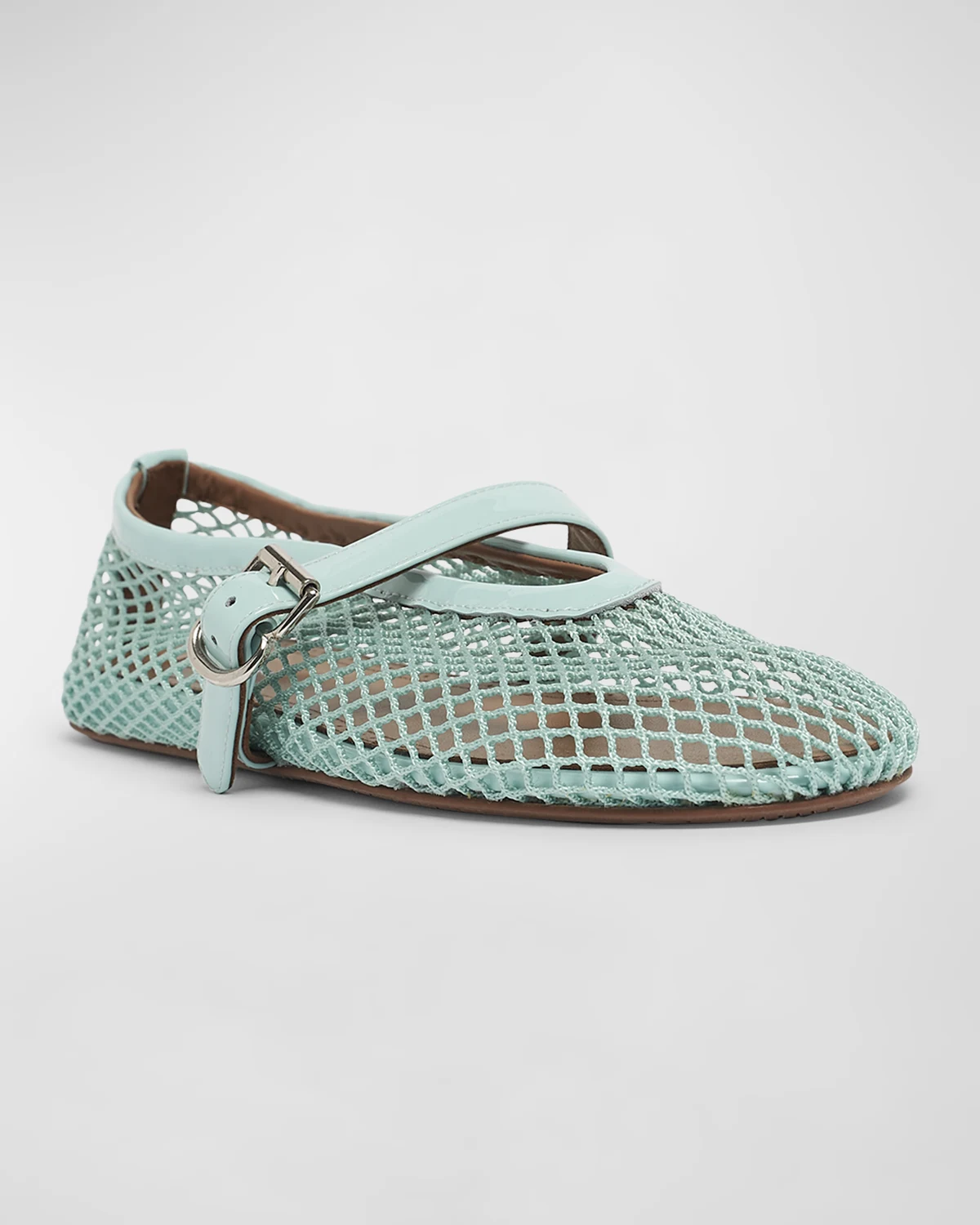 Mesh Mary Jane Ballerina Flats