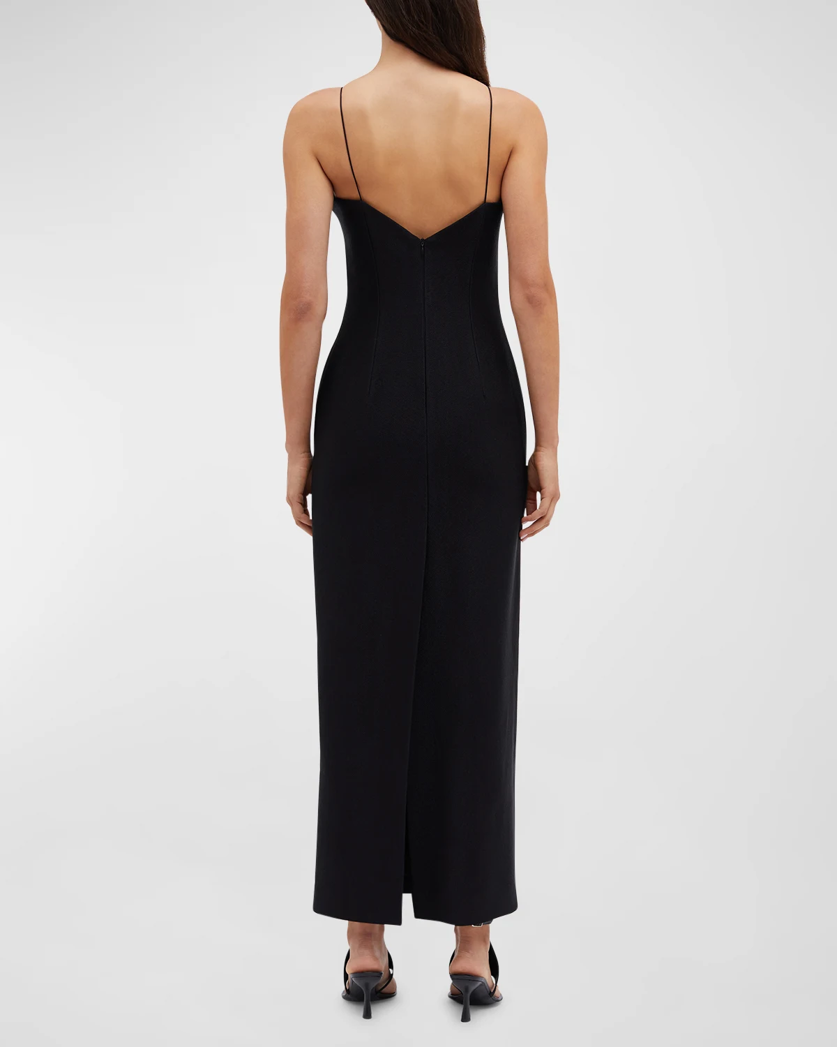 Volcan V-Neck Cutout Maxi Cami Dress