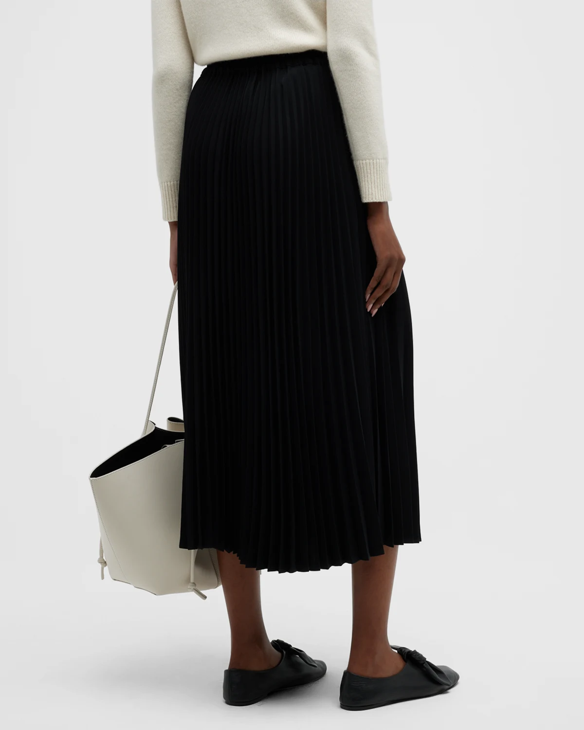 Pleated Midi Skirt