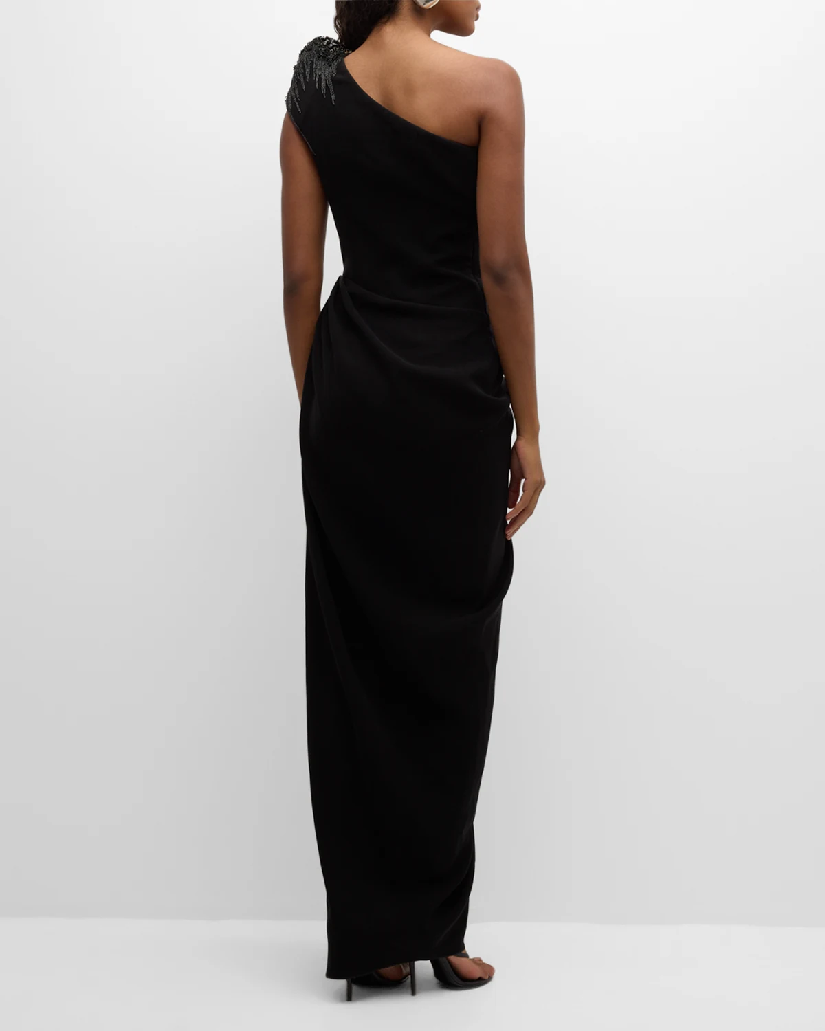 Crystal One-Shoulder Gown