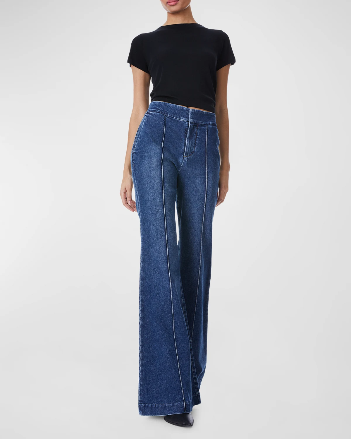 Dylan High Waisted Wide-Leg Jeans