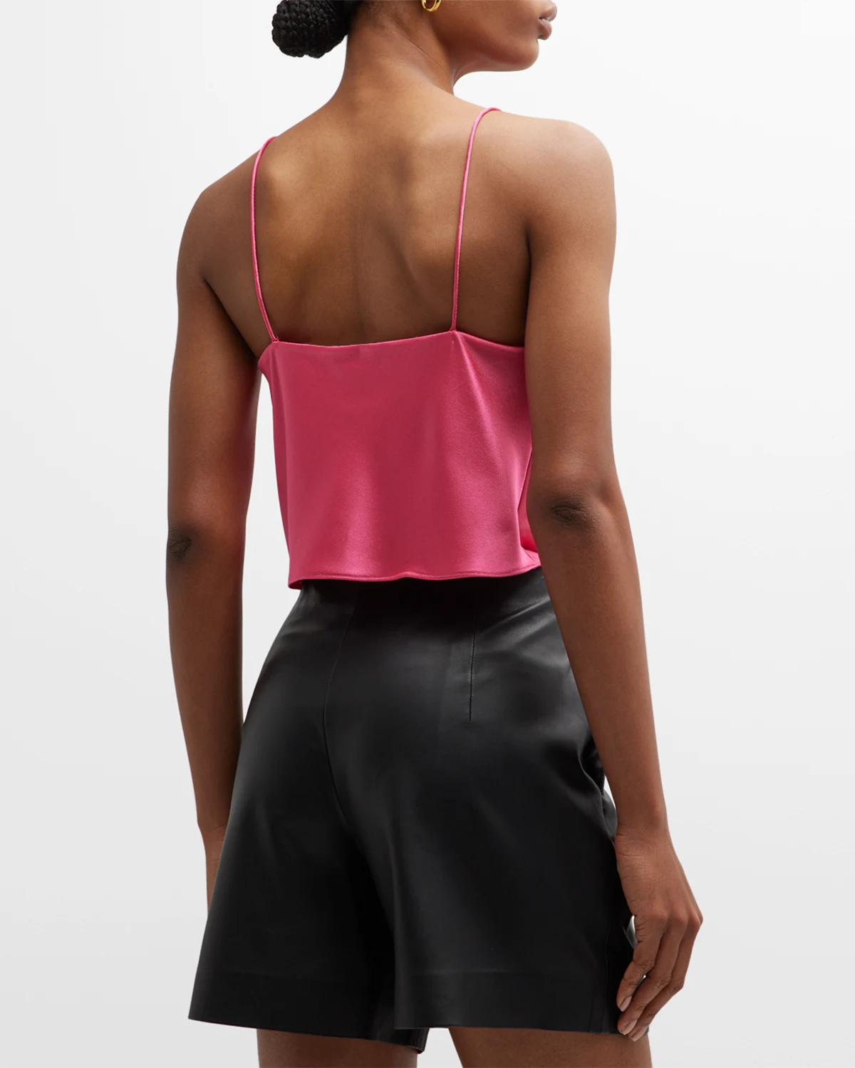 Harmon Cropped Draped Slip Tank 