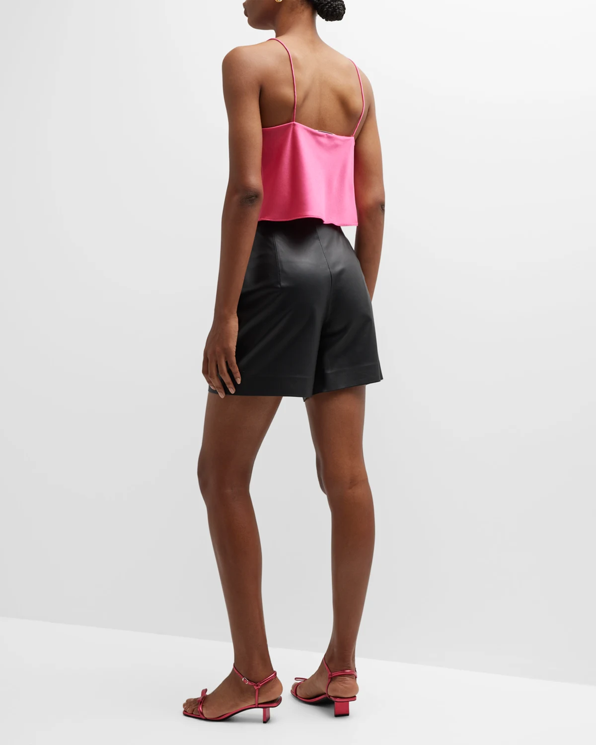 Harmon Cropped Draped Slip Tank 