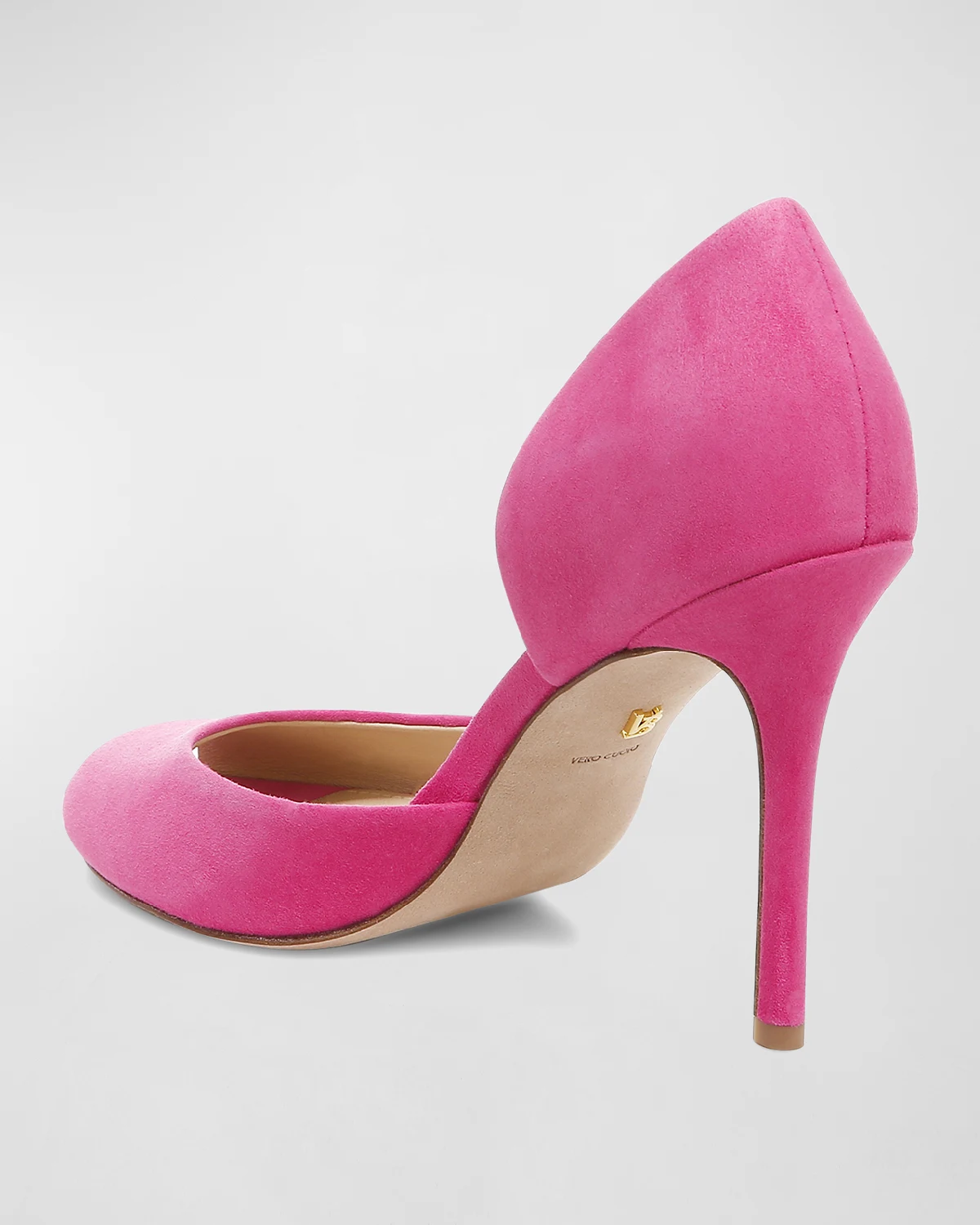 Gadot Suede Peep-Toe Pumps